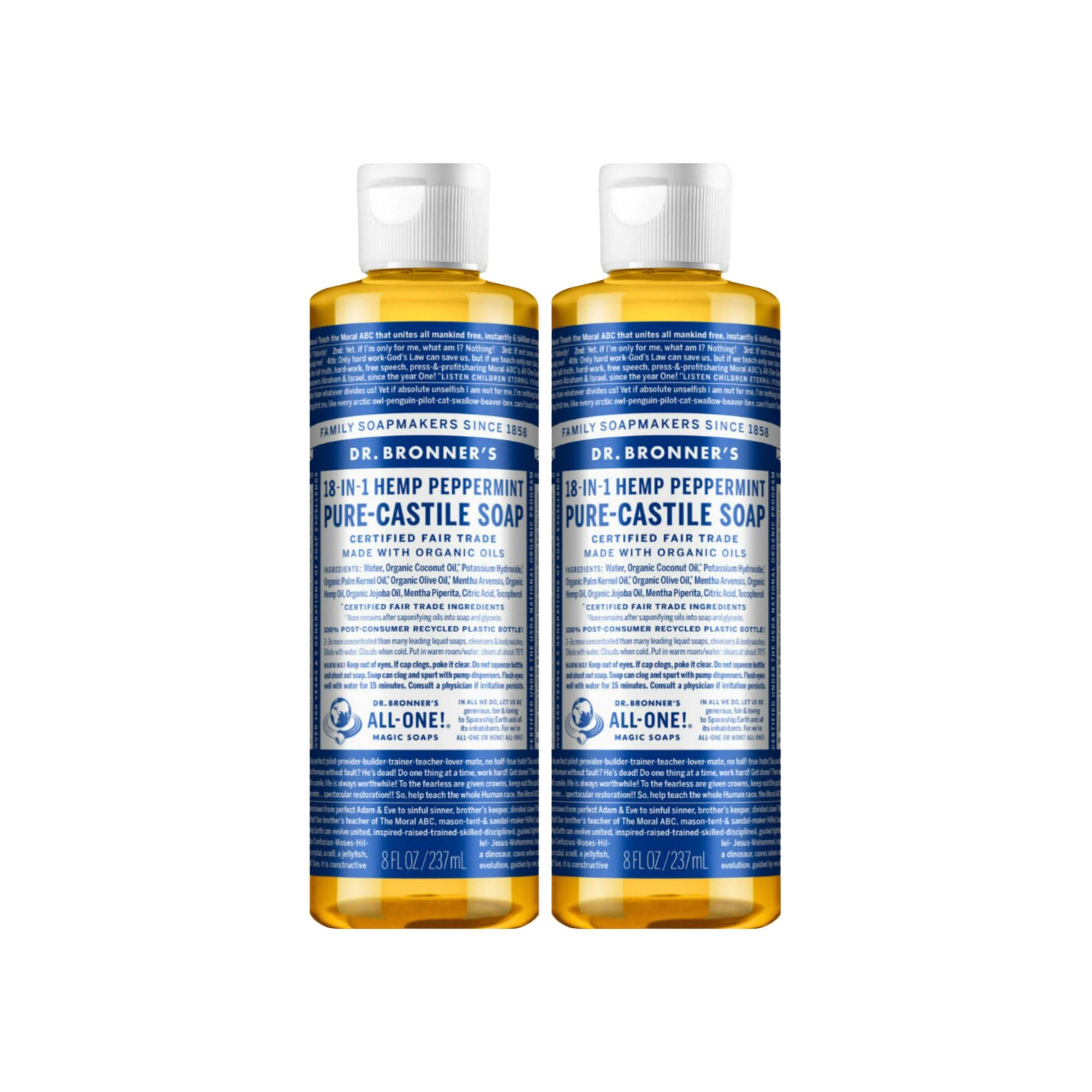 Foto 2 pulgar | Jabón Líquido Dr. Bronner's Organic Peppermint 240 Ml (paquete De 2) - Venta Internacional.
