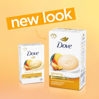 Foto 3 | Mantequillas Brillantes De Mango Y Almendras Soap Dove Beauty Bar 110 G 8 Unidades - Venta Internacional.