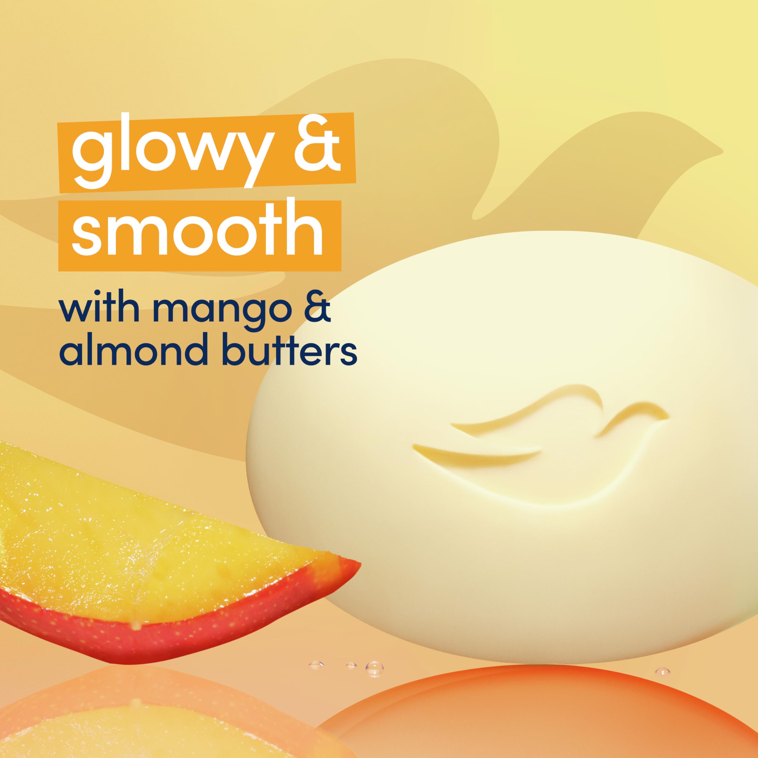 Foto 5 pulgar | Mantequillas Brillantes De Mango Y Almendras Soap Dove Beauty Bar  110 G  8 Unidades - Venta Internacional.