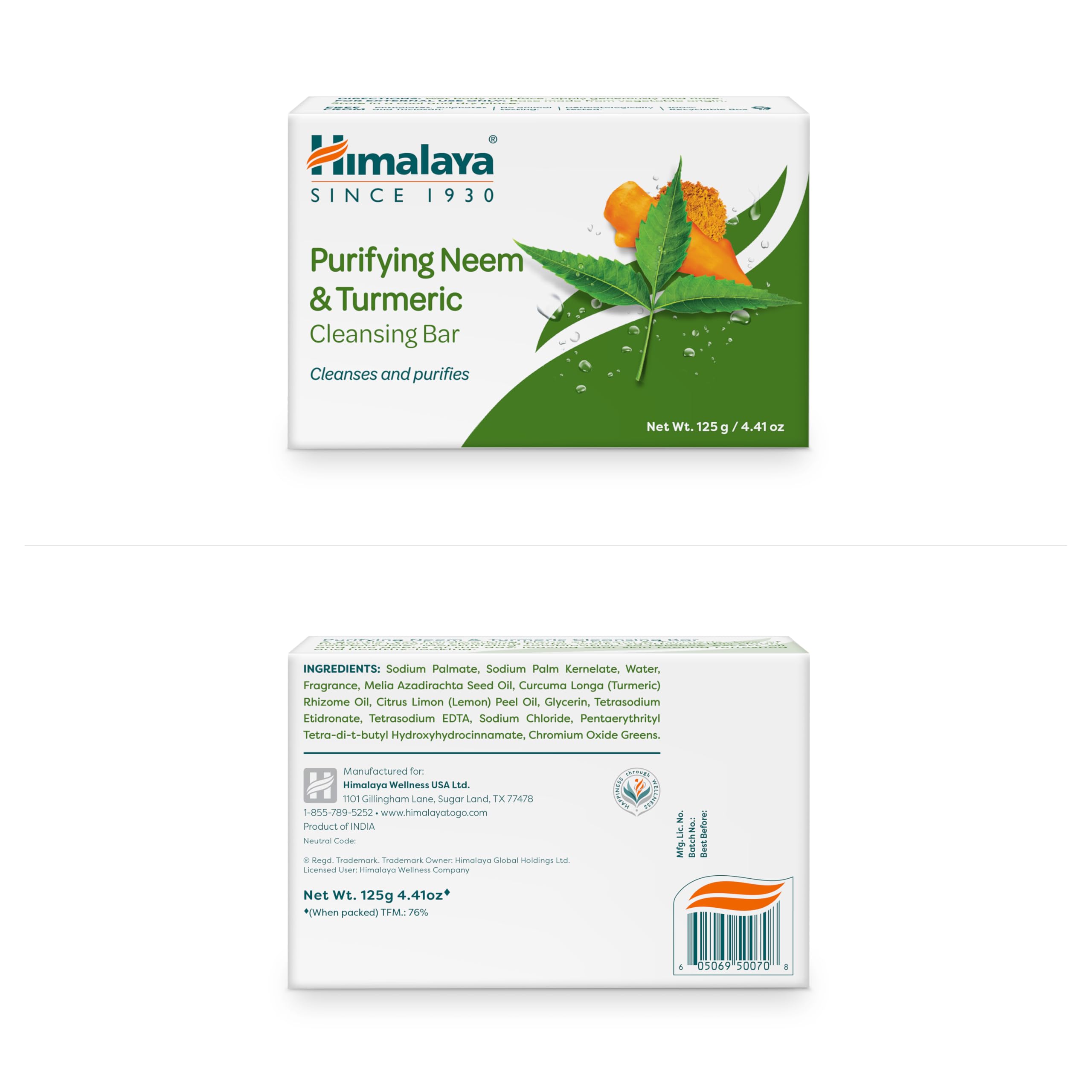 Foto 2 | Jabón Purificador Himalaya De Neem Y Cúrcuma  130 Ml  Paquete De 12 - Venta Internacional.