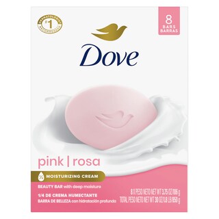 Foto 1 | Jabón En Barra De Belleza Dove Pink Rosa 8 Barras 111 Ml Limpia E Hidrata - Venta Internacional.
