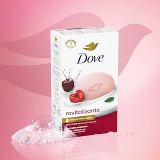 Foto 3 | Jabón En Barra De Belleza Dove Revitalizante Con Leche De Cereza Y Chía 110 G X6 - Venta Internacional.