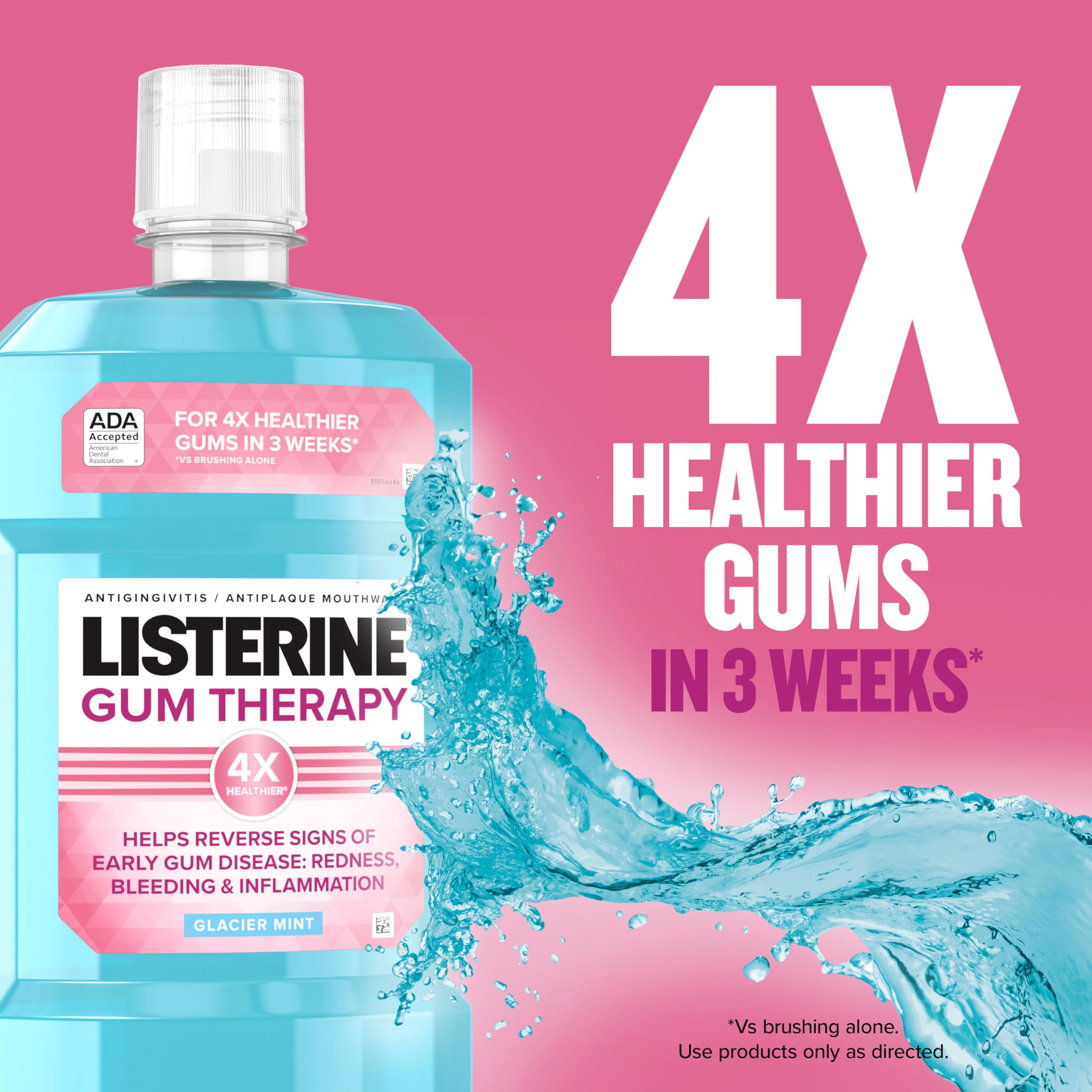 Foto 4 pulgar | Enjuague Bucal Listerine Gum Therapy  Antiplaca  Paquete Doble De 1 Litro - Venta Internacional.