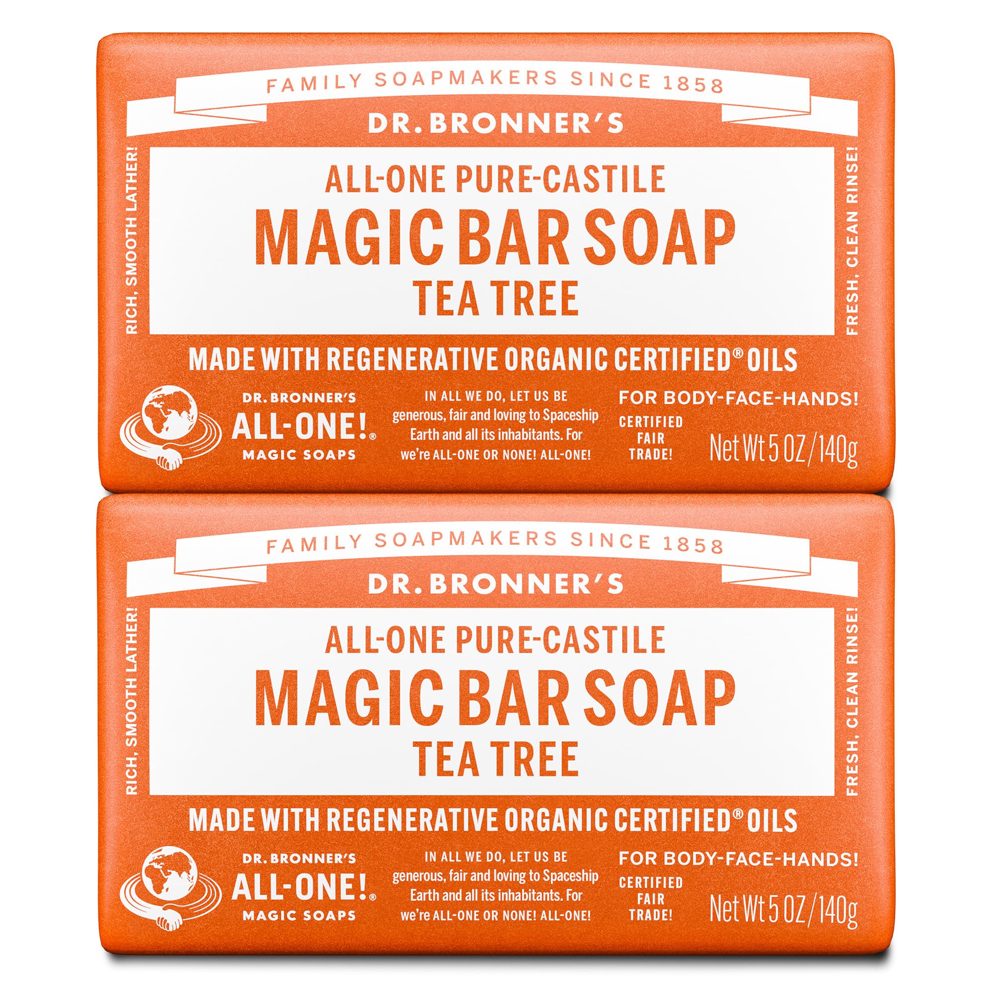 Foto 1 | Jabón Dr. Bronner's Pure-castile Magic Tree  150 Ml  Paquete De 2 - Venta Internacional.