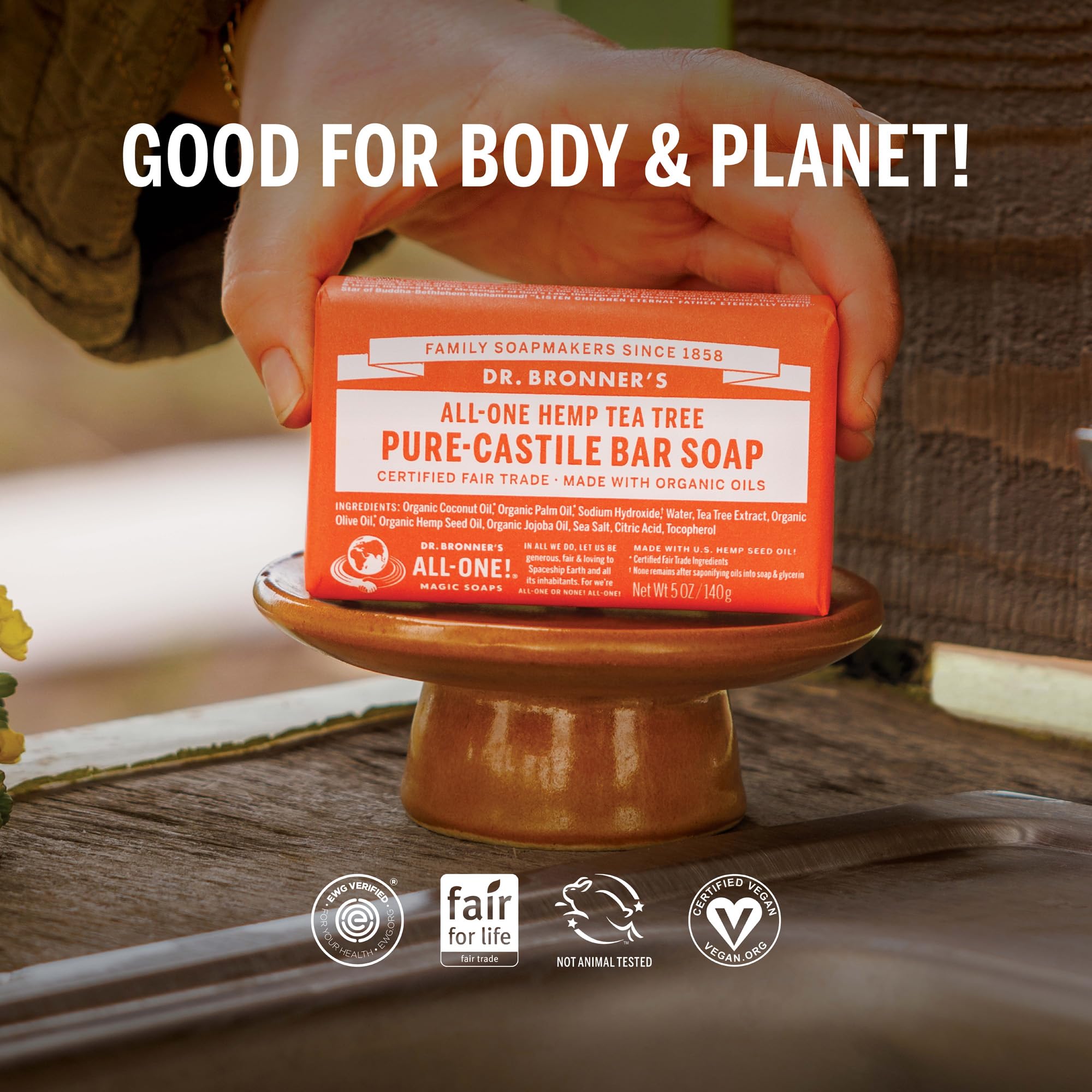 Foto 2 | Jabón Dr. Bronner's Pure-castile Magic Tree  150 Ml  Paquete De 2 - Venta Internacional.