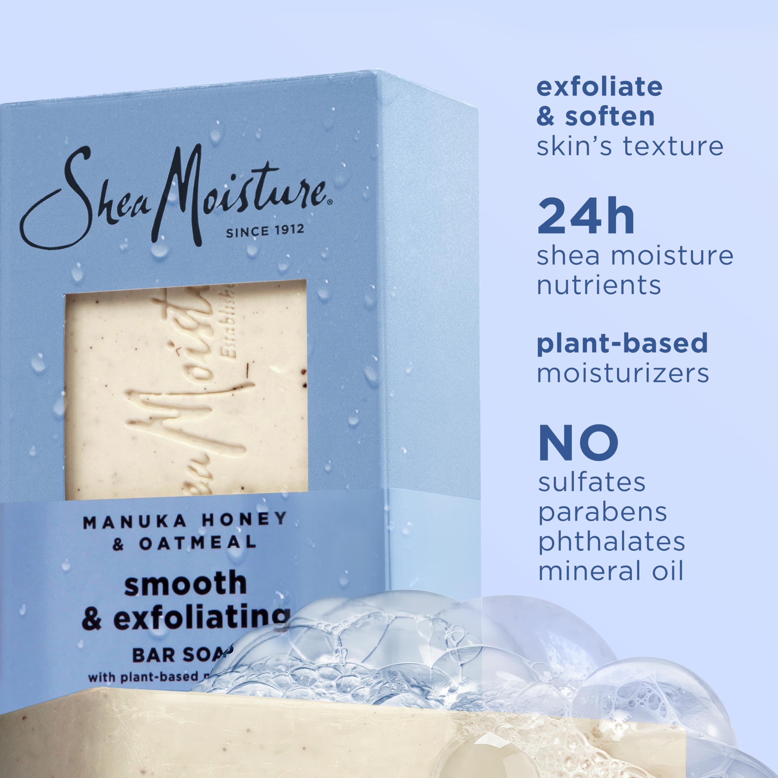 Foto 3 pulgar | Jabón En Barra Sheamoisture Con Miel De Manuka Y Avena  4 X 200 G  Suavizante - Venta Internacional.
