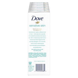 Foto 2 | Barra De Jabón Dove Unscented Beauty Para Piel Sensible Paquete De 16 - Venta Internacional.