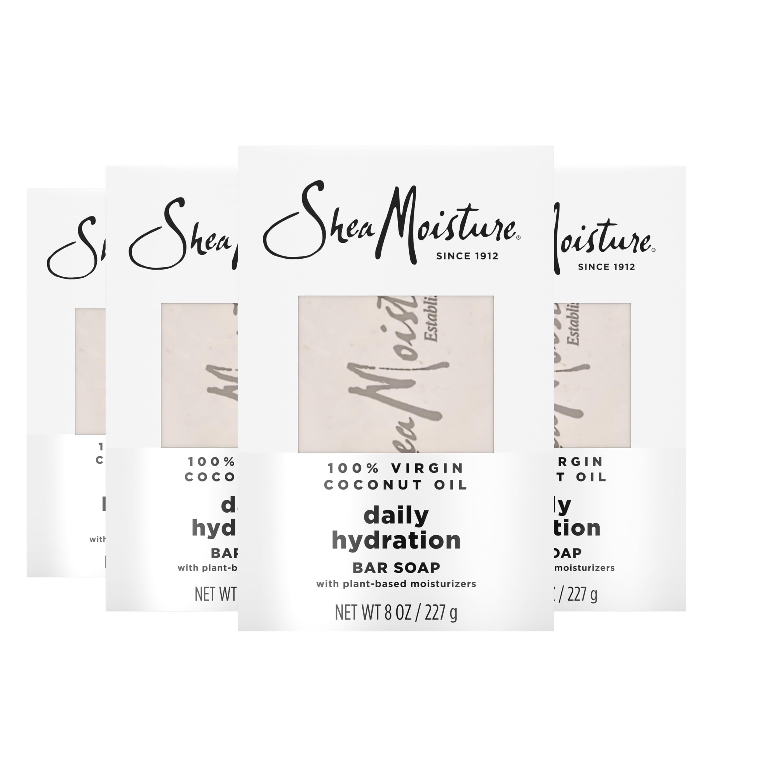 Jabón En Barra Con Aceite De Coco Virgen Sheamoisture  4 X 100 G  Hidratante - Venta Internacional.