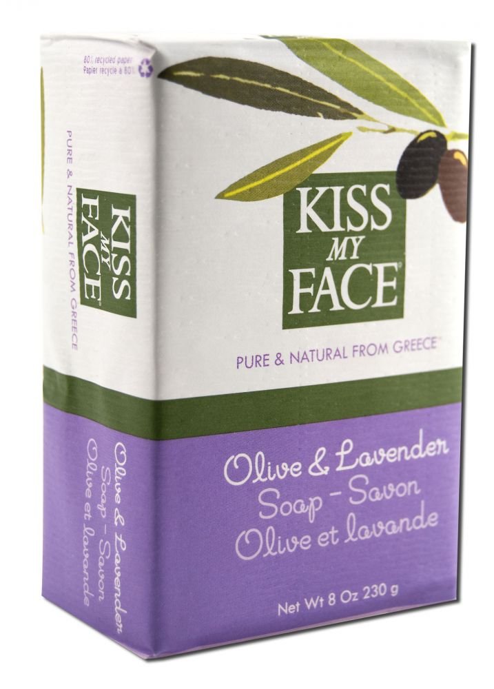 Jabón En Barra Kiss My Face Olive & Lavender  240 Ml  De Grecia - Venta Internacional.