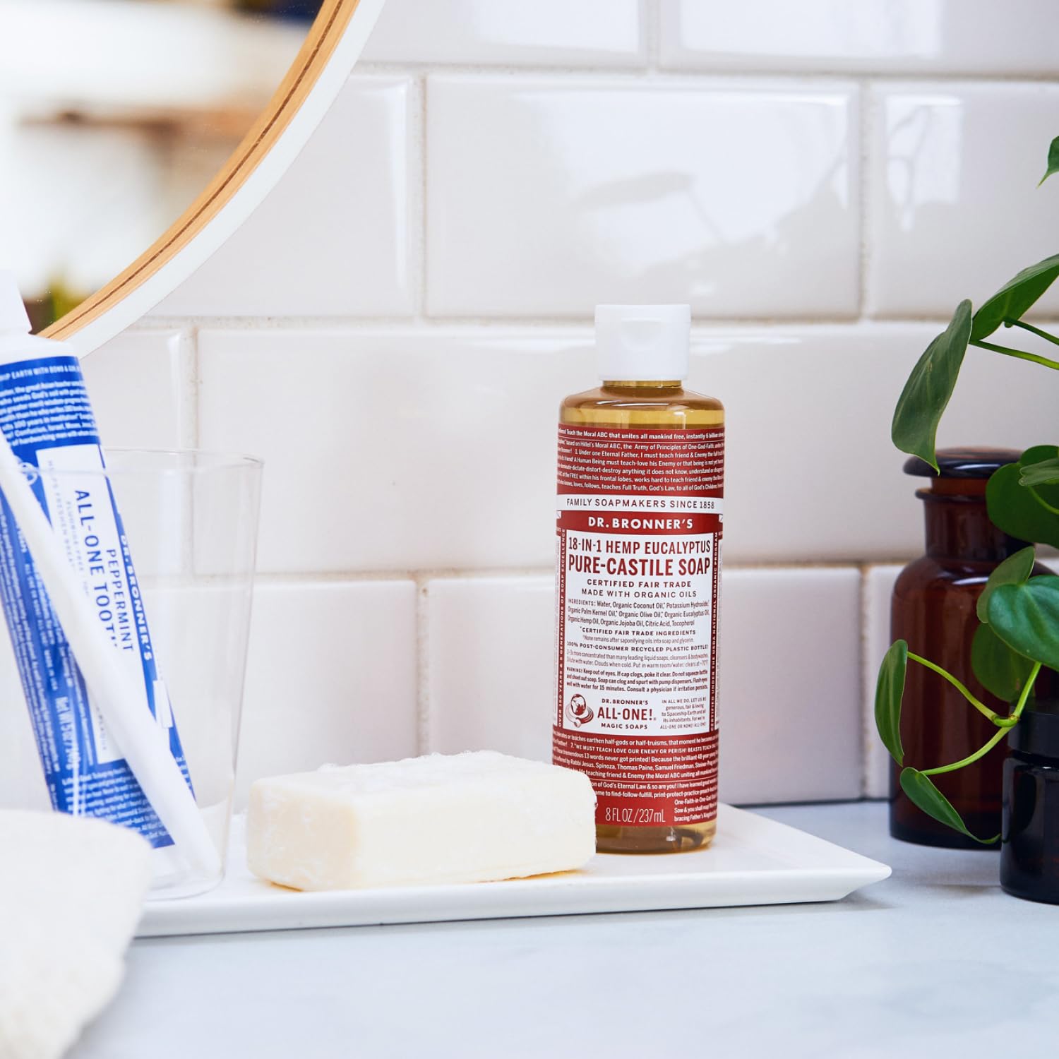 Foto 4 pulgar | Jabón Líquido Dr. Bronner's Pure-castile Eucalyptus 237 ml - Venta Internacional
