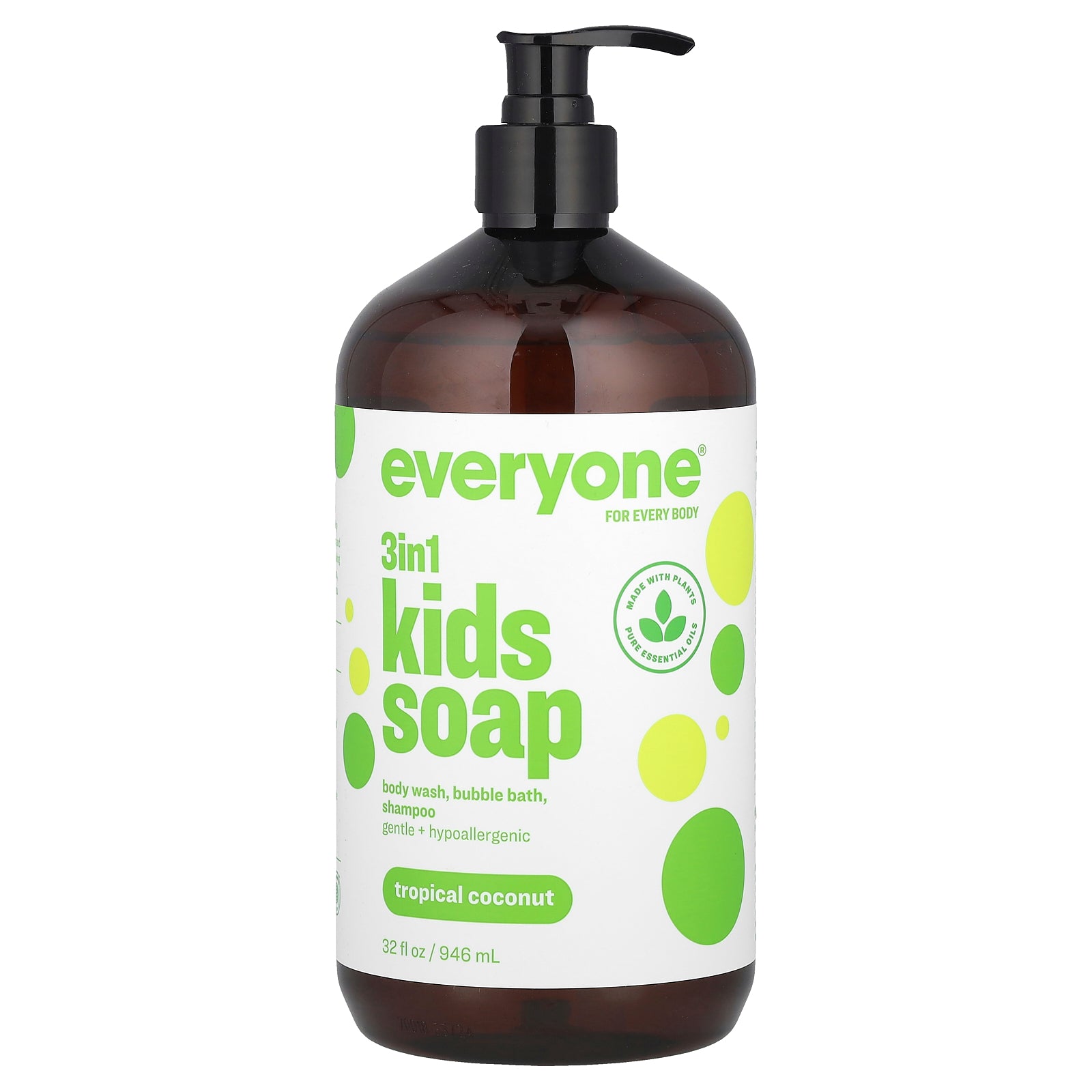 Foto 1 | Soap Everyone 3 In 1 Kids Tropical Coconut 946 Ml - Venta Internacional.