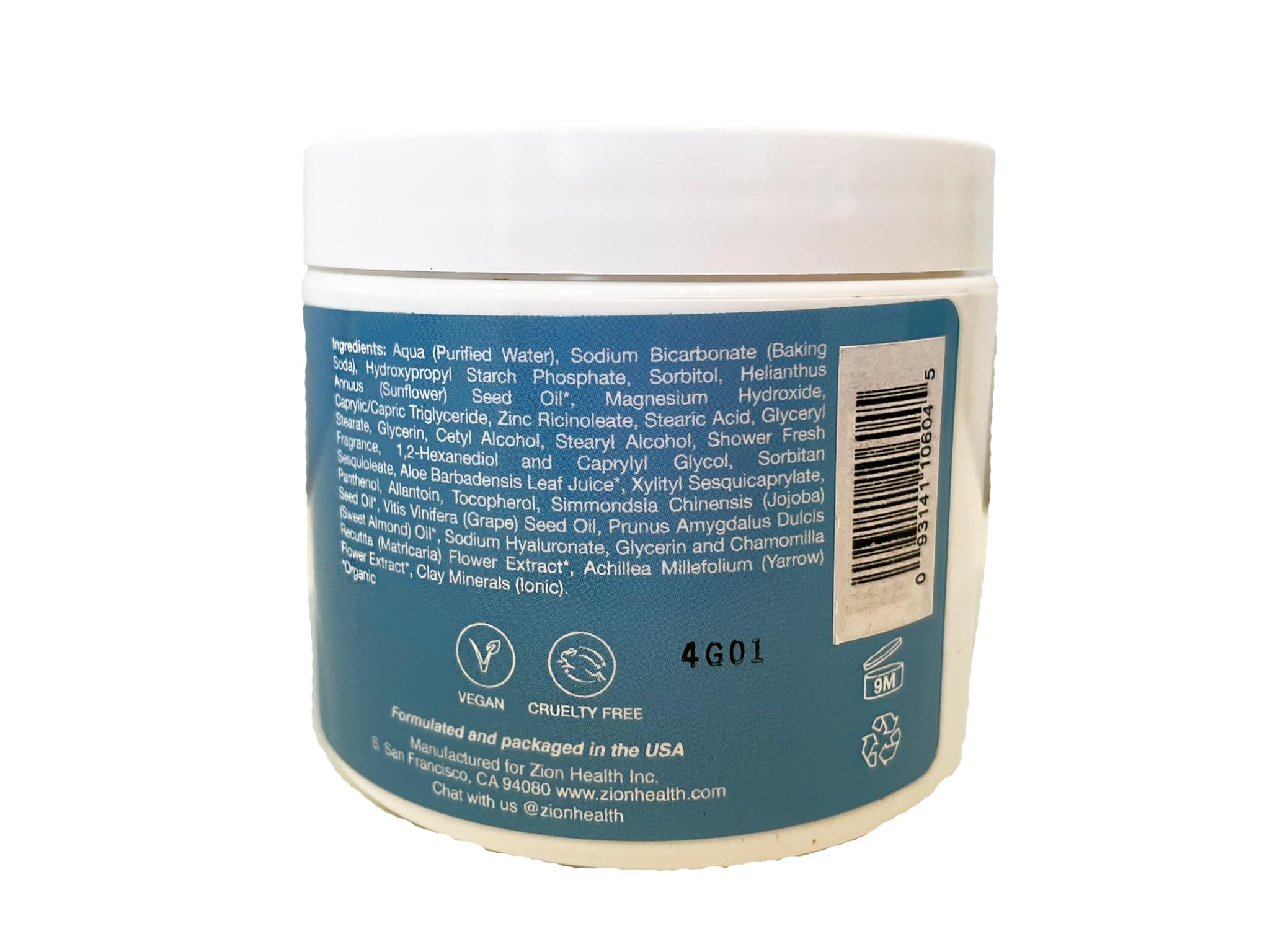 Foto 4 pulgar | Crema Desodorante Zion Health Clay Dry Shower Fresh 120 Ml - Venta Internacional.