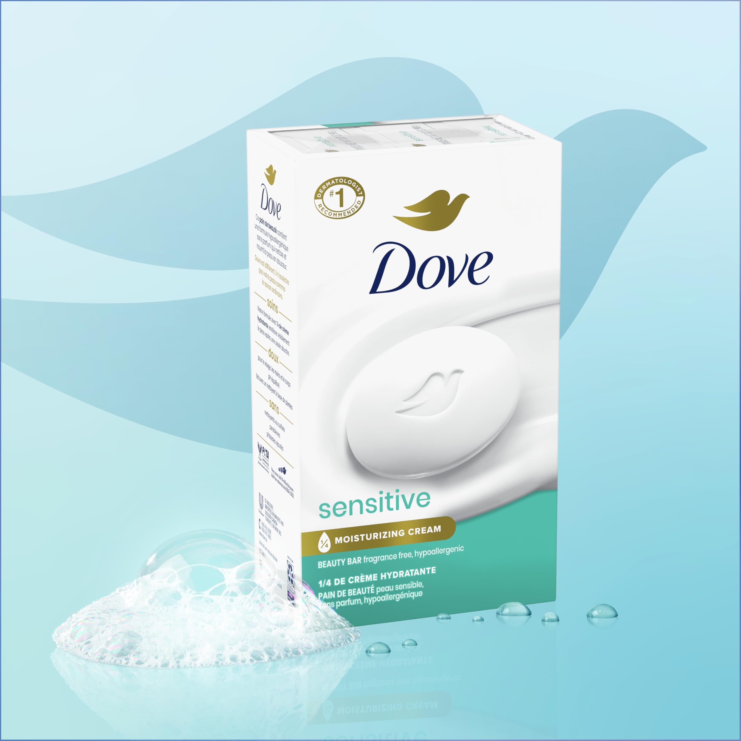 Foto 7 pulgar | Jabón En Barra De Belleza Dove Sensitive Skin  4 Barras  111 Ml  Sin Fragancia - Venta Internacional.