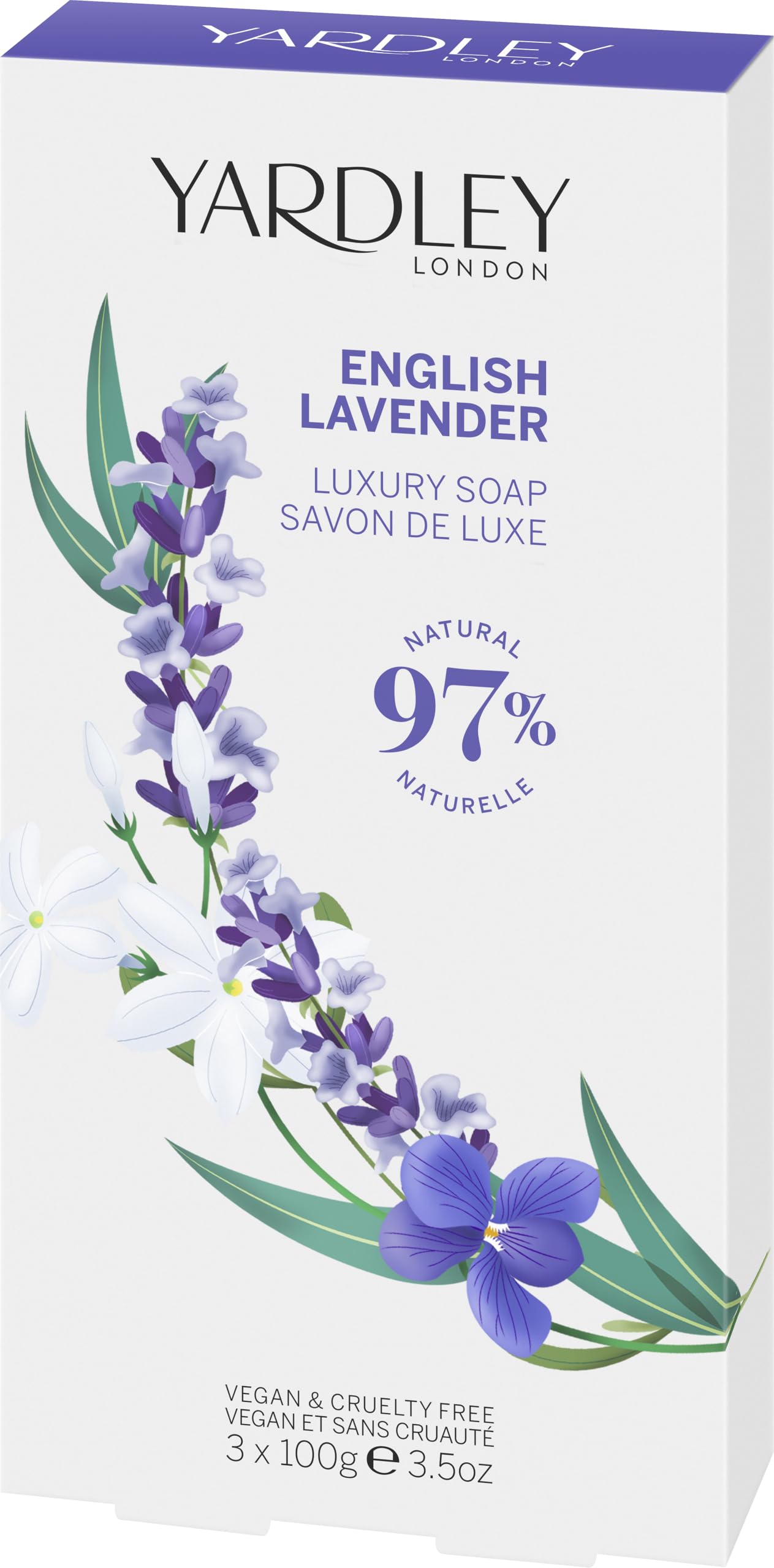 Foto 2 pulgar | Jabón Yardley English Lavender Yardley London Para Mujer 105 Ml - Venta Internacional.