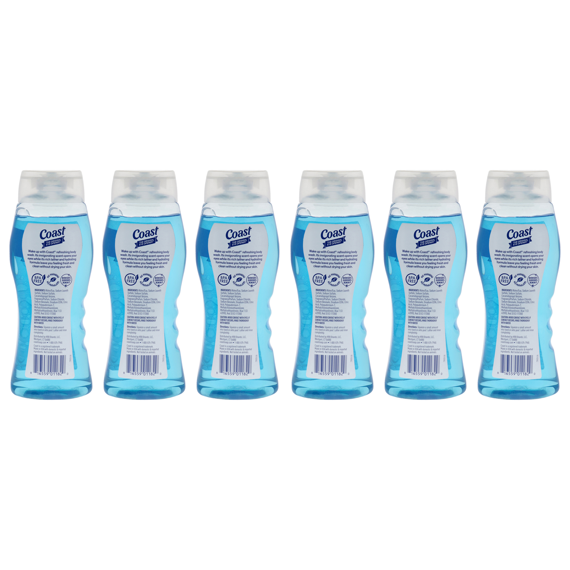 Foto 2 | Gel De Baño Para Cabello Y Cuerpo Coast 2 En 1 Con Aroma Clásico  Paquete De 6 - Venta Internacional.