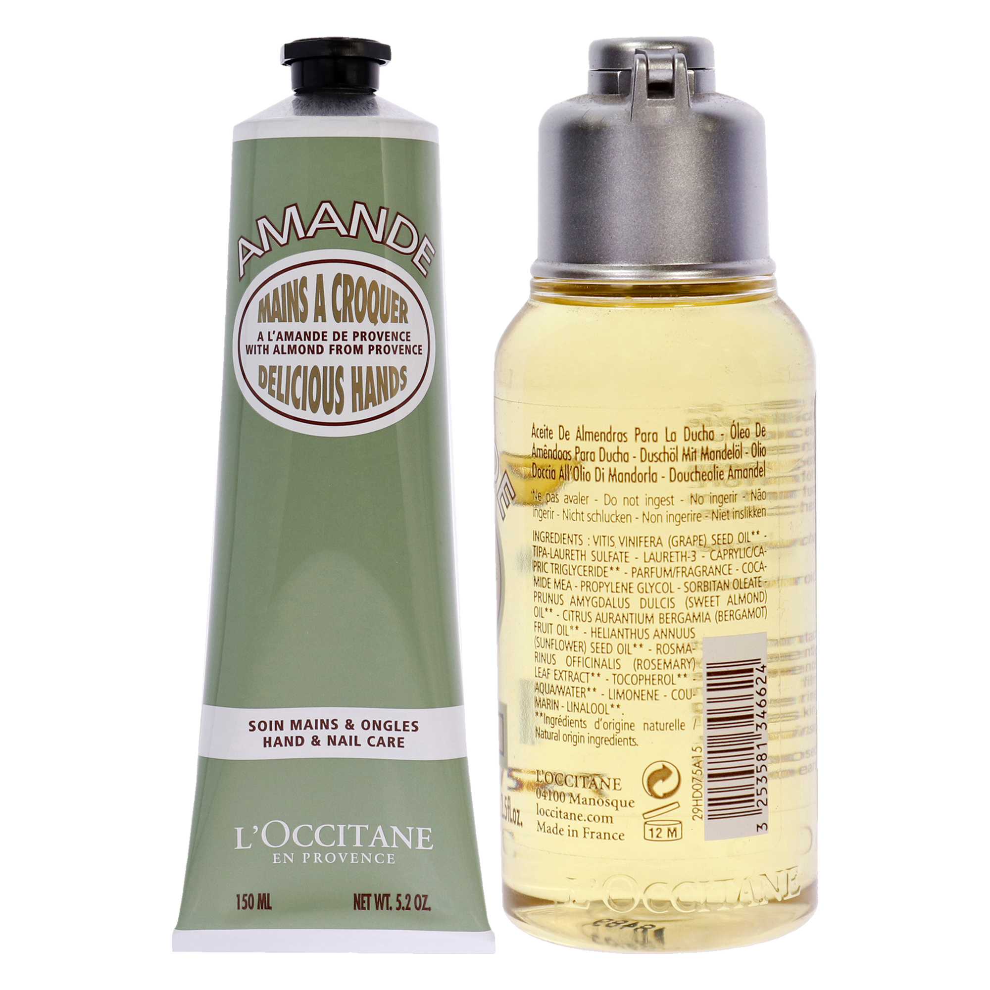 Foto 2 | Kit De Aceite De Ducha Y Crema De Manos Loccitane Almond Scent - Venta Internacional.