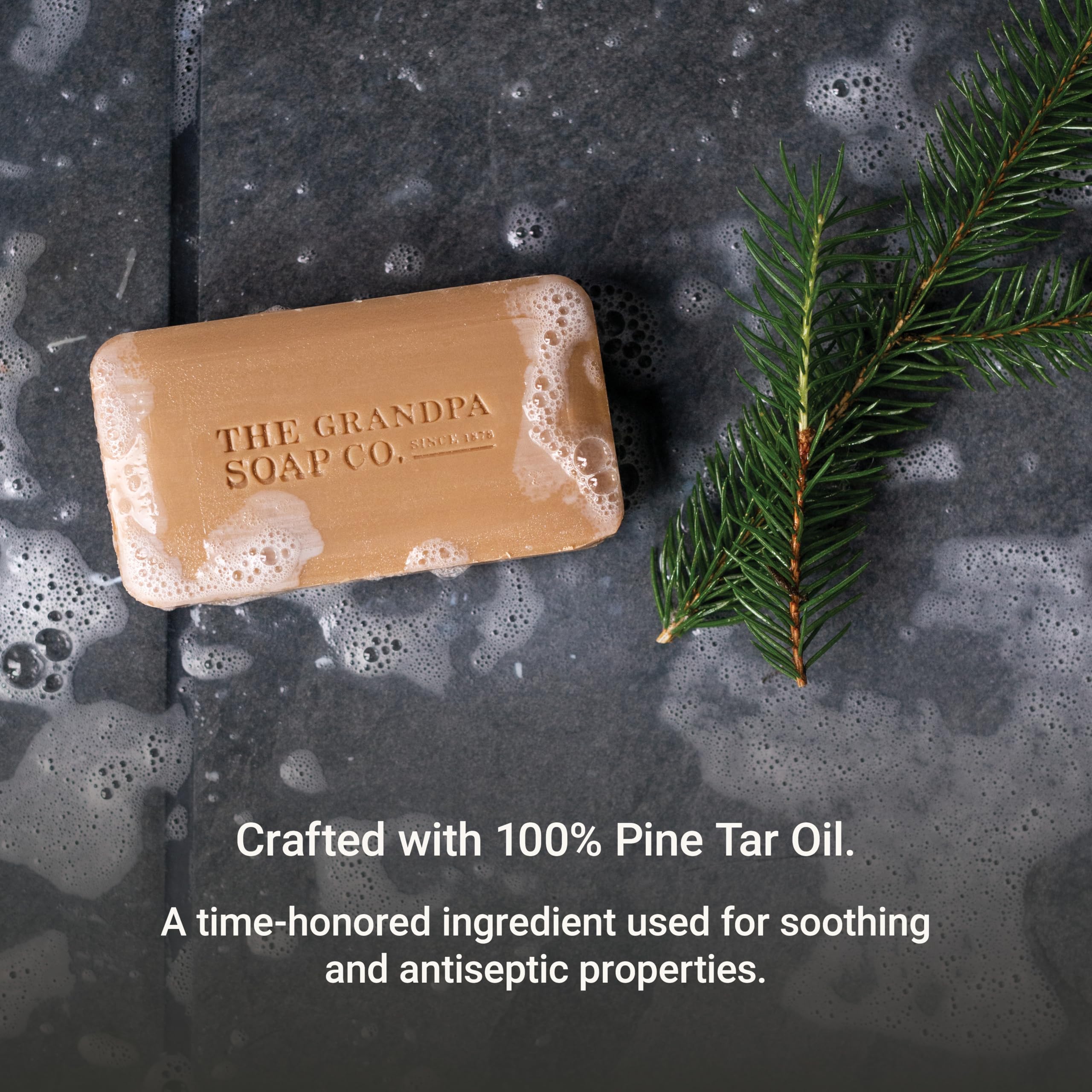 Foto 4 pulgar | Jabón En Barra The Grandpa Soap Company Pine Tar  92 Ml  Paquete De 6 - Venta Internacional.