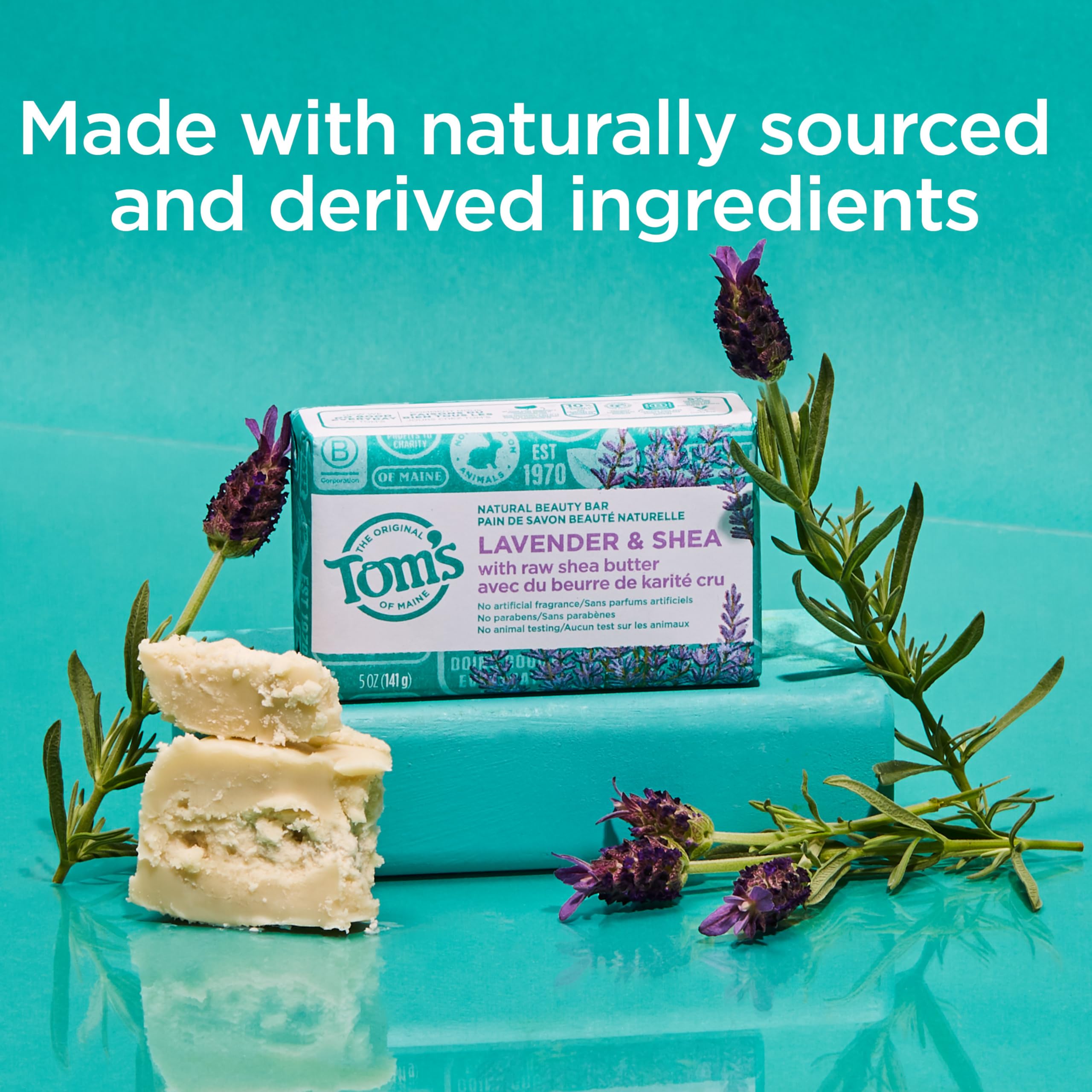 Foto 4 pulgar | Jabón Tom's Of Maine Natural Beauty De Lavanda Y Karité  150 Ml X 6 - Venta Internacional.