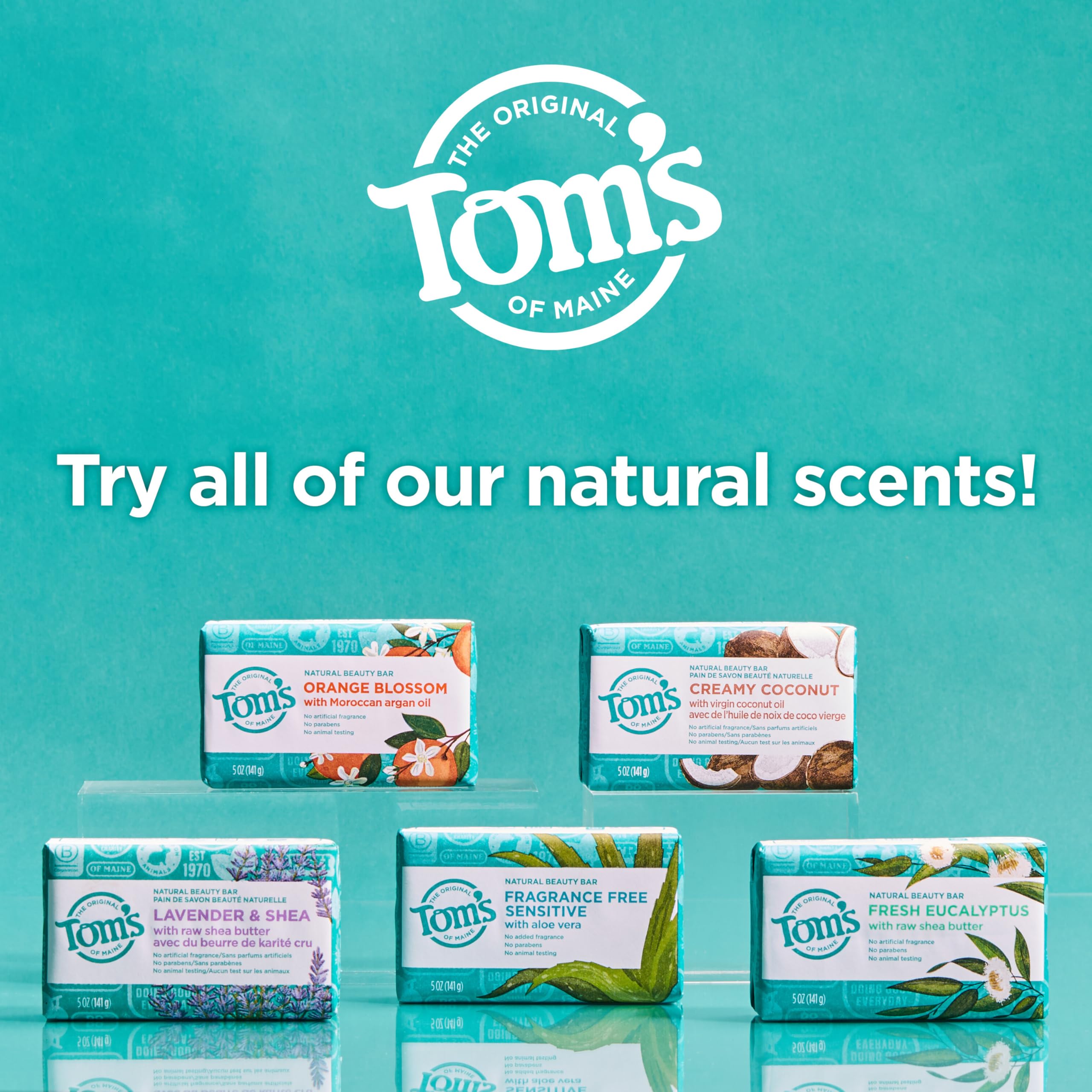 Foto 5 | Jabón Tom's Of Maine Natural Beauty De Lavanda Y Karité  150 Ml X 6 - Venta Internacional.