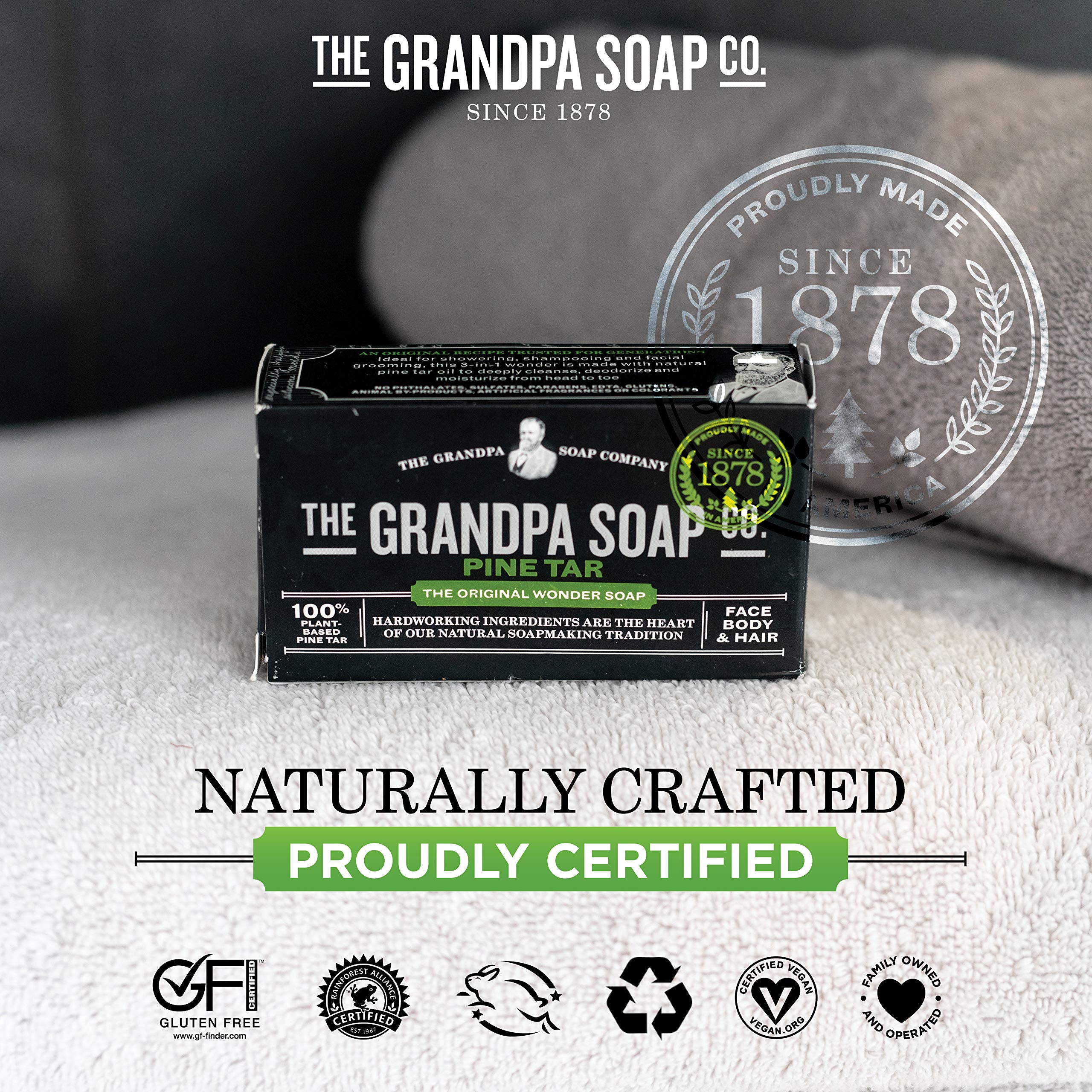 Foto 6 pulgar | Jabón The Grandpa Soap Company  Alquitrán De Pino  125 Ml - Venta Internacional.