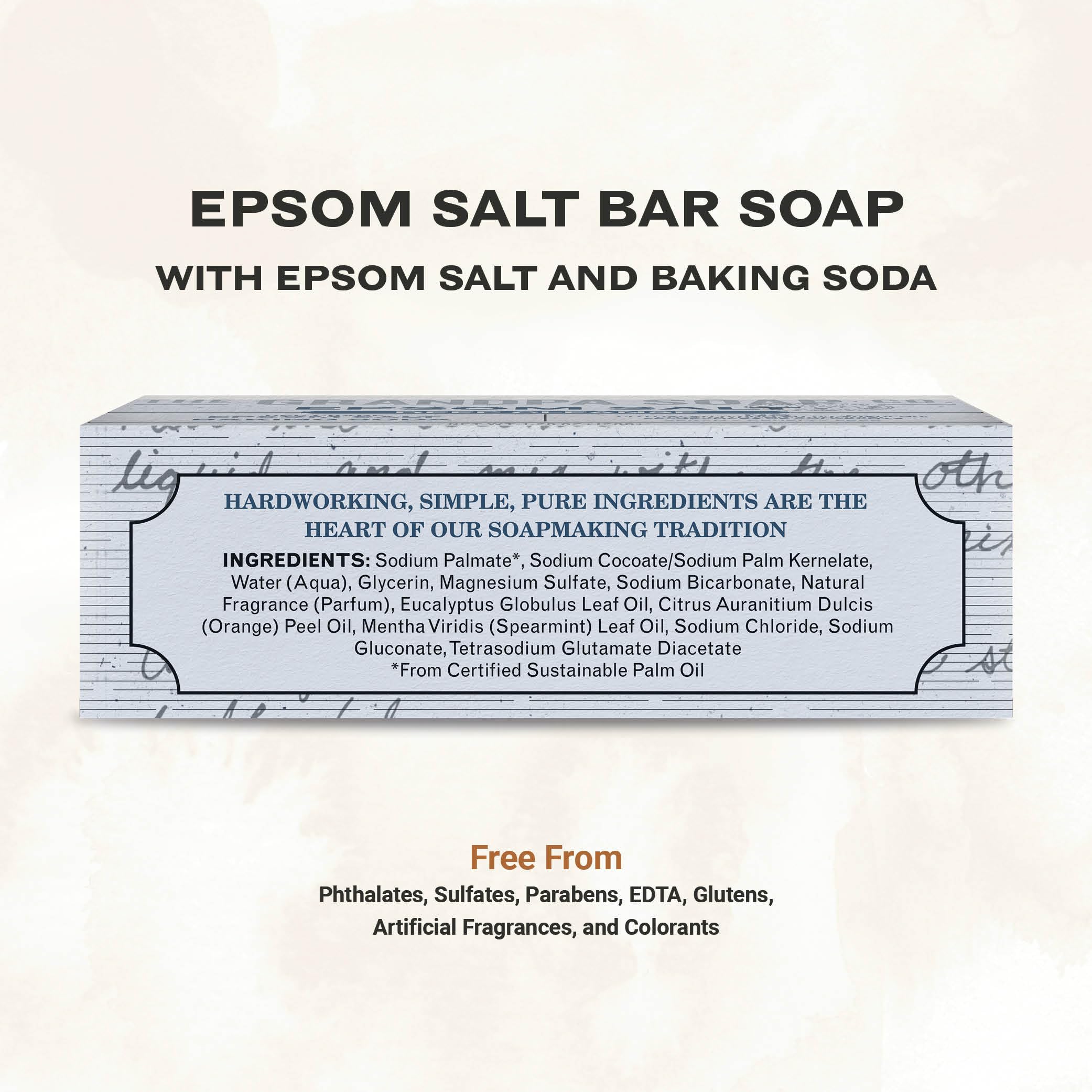 Foto 2 | Jabón En Barra The Grandpa Soap Company  Sal De Epsom  120 Ml  Paquete De 3 - Venta Internacional.