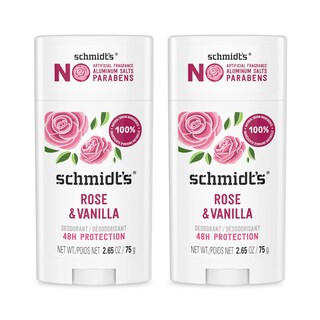 Foto 1 | Desodorante Schmidt's Rose & Vanilla 75 Ml Protección 24 Horas Paquete De 2 - Venta Internacional.