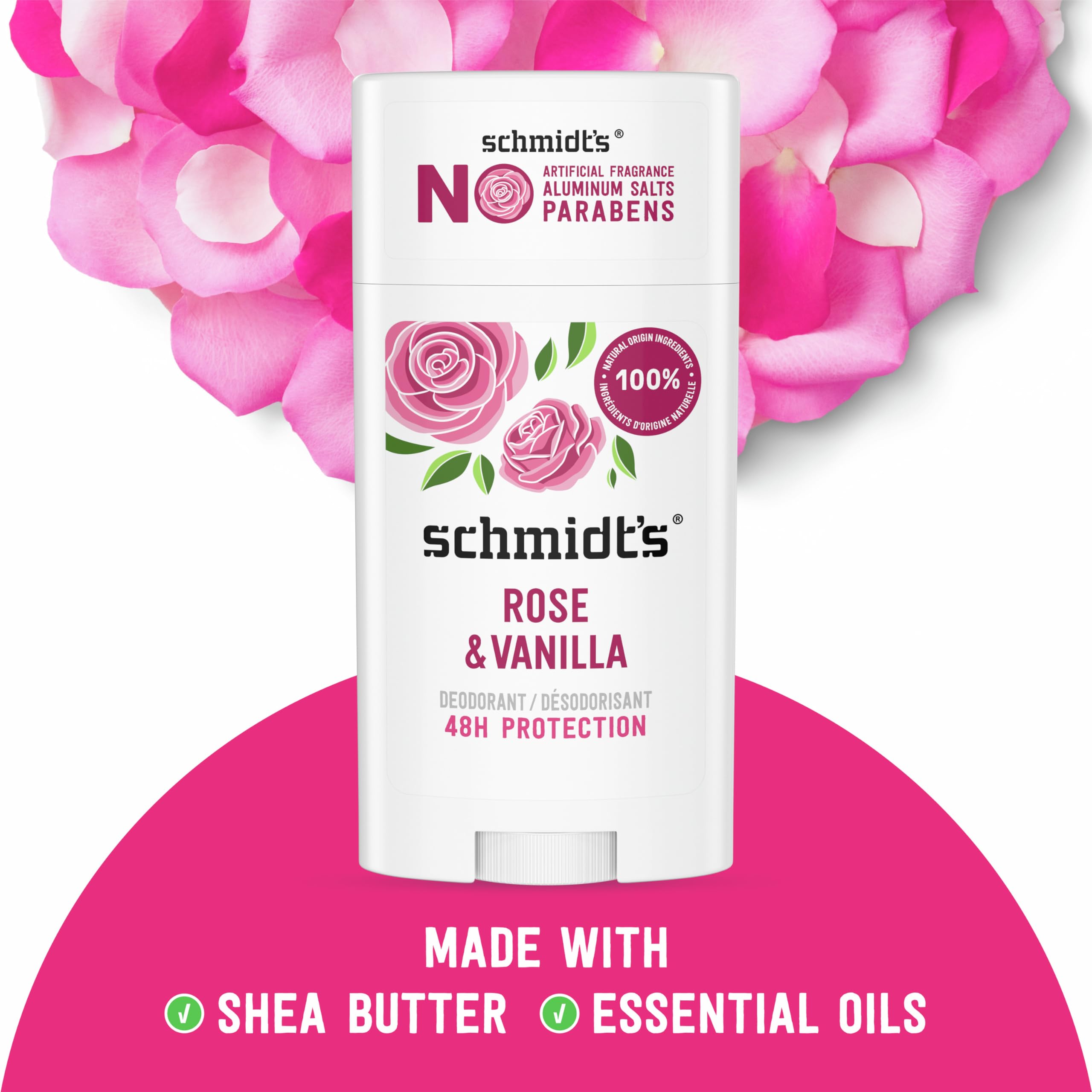 Foto 3 pulgar | Desodorante Schmidt's Rose & Vanilla  75 Ml  Protección 24 Horas  Paquete De 2 - Venta Internacional.
