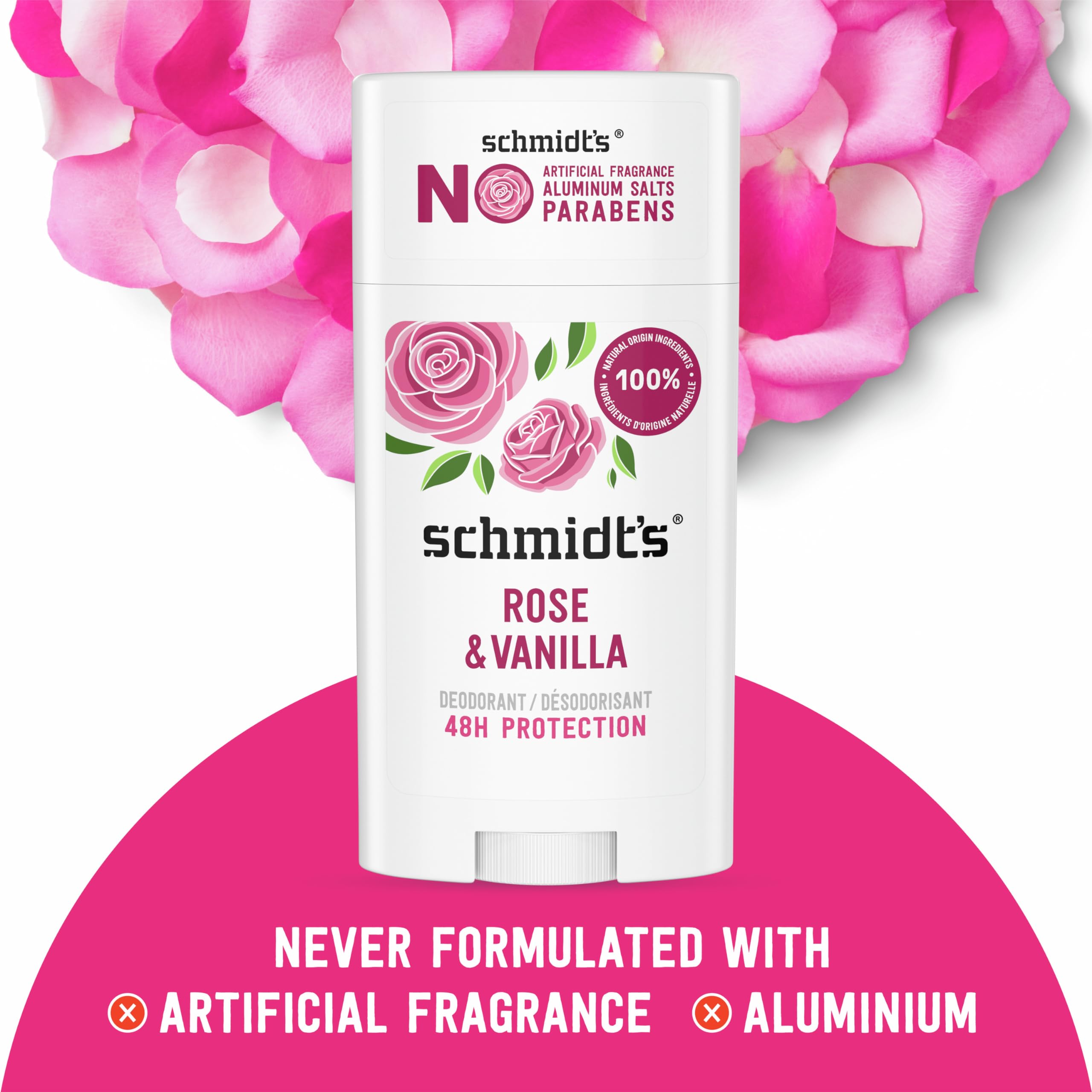 Foto 4 pulgar | Desodorante Schmidt's Rose & Vanilla  75 Ml  Protección 24 Horas  Paquete De 2 - Venta Internacional.