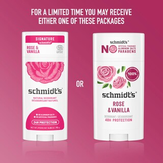 Foto 4 | Desodorante Schmidt's Rose & Vanilla 75 Ml Protección 24 Horas Paquete De 2 - Venta Internacional.
