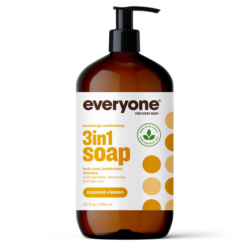 Jabón  Gel De Baño  Baño De Burbujas  Champú Everyone 3 En 1  960 Ml - Venta Internacional.
