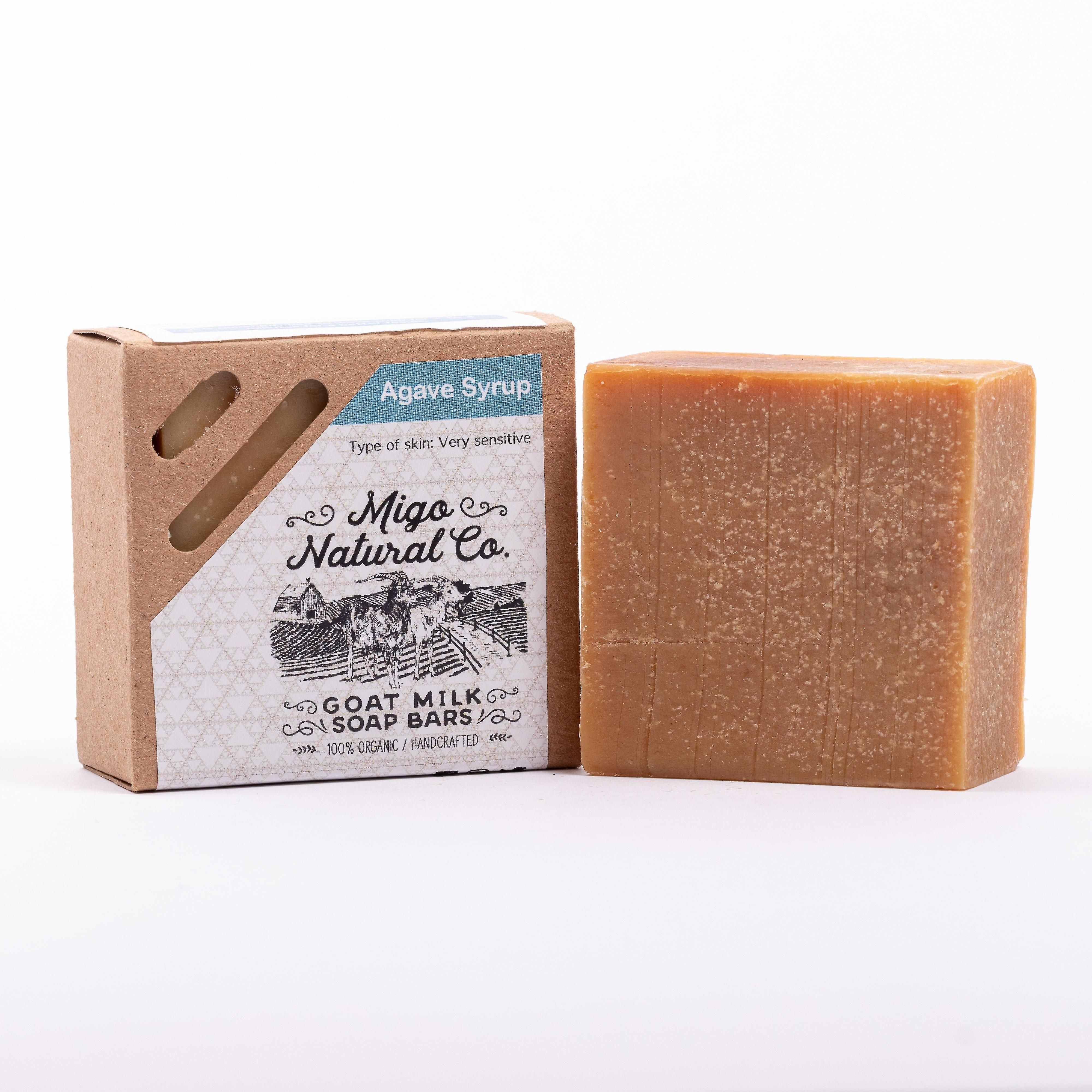 Barra De Jabón Huoguo Sirope De Agave Y Leche De Cabra Para Rostro Y Cuerpo - Venta Internacional.