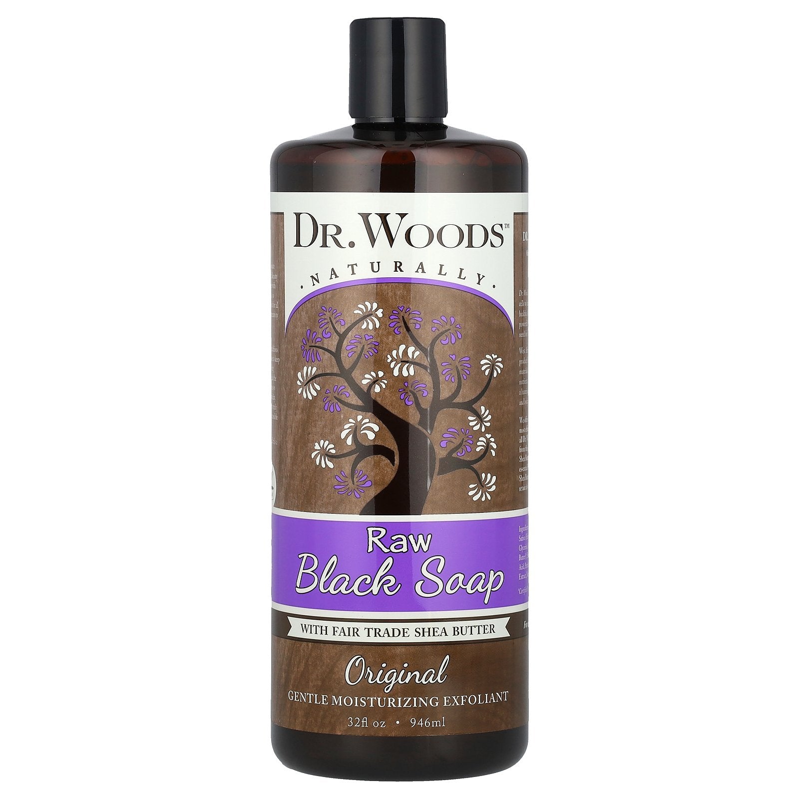 Foto 2 pulgar | Jabón Dr. Woods Raw Black Con Manteca De Karité De Comercio Justo 946 Ml - Venta Internacional.