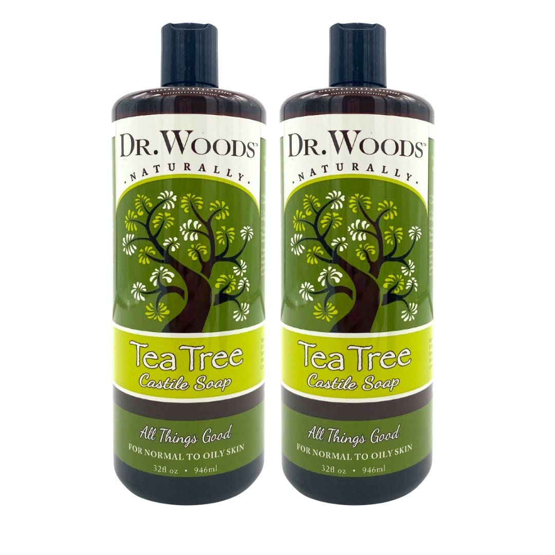 Foto 2 pulgar | Jabón Líquido De Castilla Dr. Woods Pure Tea Tree 960 Ml (paquete De 2) - Venta Internacional.