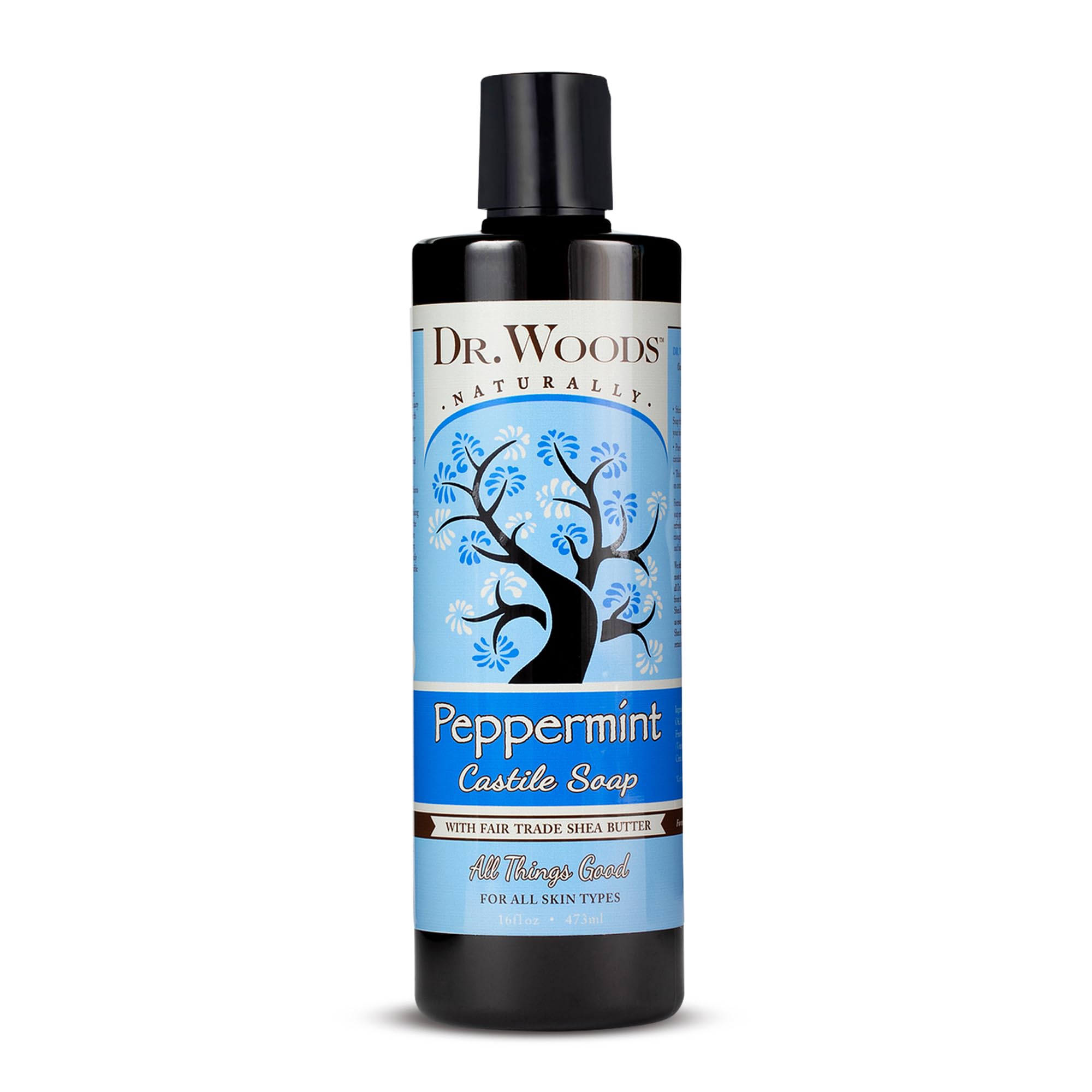 Foto 1 | Jabón Líquido De Castilla Dr. Woods Peppermint 473 Ml Con Karité - Venta Internacional.
