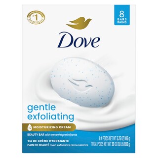 Foto 1 | Barra De Belleza Soap Dove Exfoliante Suave 8 Barras 111 Ml - Venta Internacional.