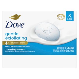 Foto 2 | Barra De Belleza Soap Dove Exfoliante Suave 8 Barras 111 Ml - Venta Internacional.