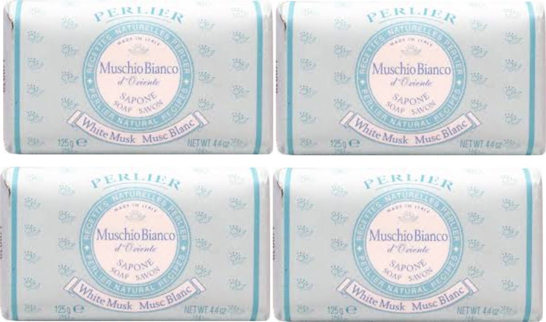 Foto 2 pulgar | Jabón Perlier Muschio Bianco Con Aroma A Almizcle Blanco 125 G (paquete De 4) - Venta Internacional.