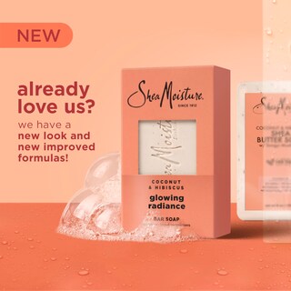 Foto 2 | Jabón En Barra Sheamoisture Coconut & Hibiscus Glowing Radiance 200 Ml - Venta Internacional.