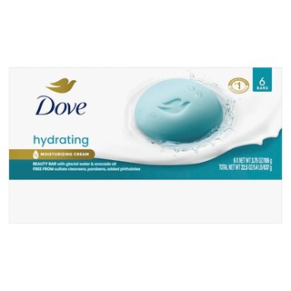 Foto 2 | Beauty Bar Dove Hydrating Con Agua Glacial Y Aceite De Aguacate 110 G - Venta Internacional.