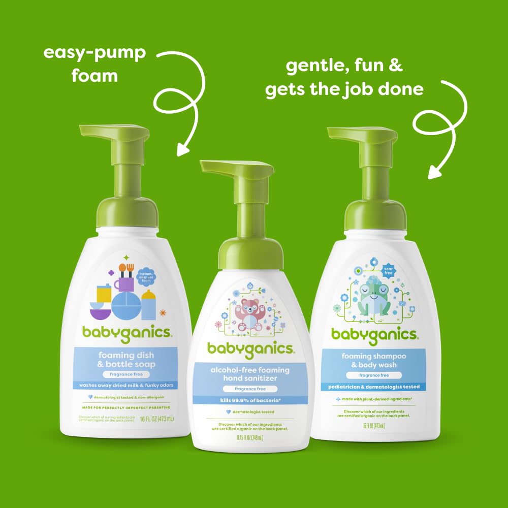 Foto 5 pulgar | Jabón Para Platos Babyganics En Botella Espumosa Sin Fragancia  480 Ml  Paquete De 3 - Venta Internacional.