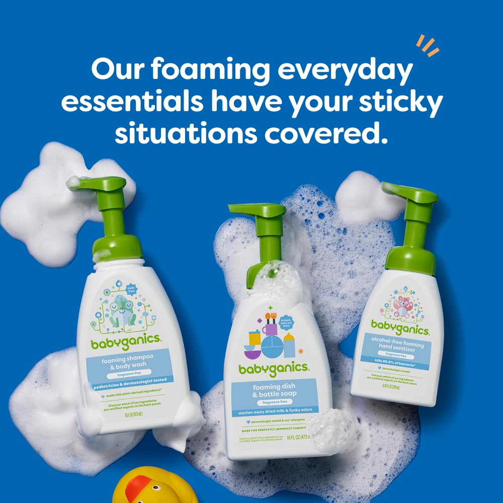 Foto 7 | Jabón Para Platos Babyganics En Botella Espumosa Sin Fragancia  480 Ml  Paquete De 3 - Venta Internacional.