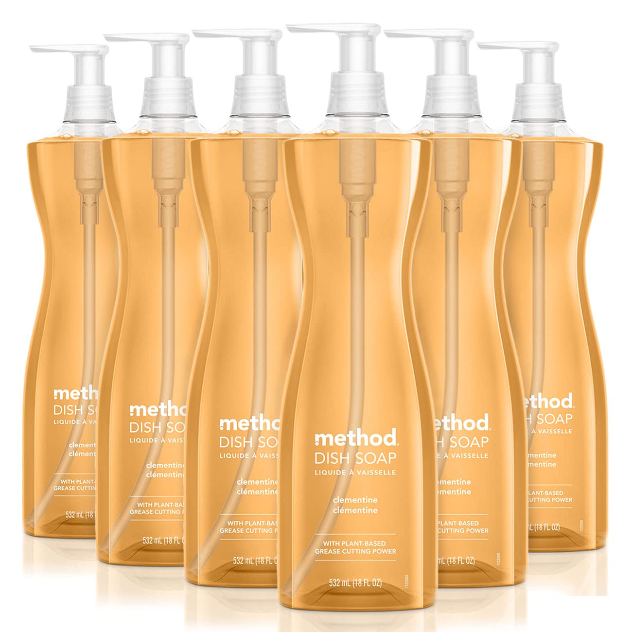 Jabón Para Platos Method Gel Clementine  532 Ml  Paquete De 6 Unidades  Biodegradable - Venta Internacional.