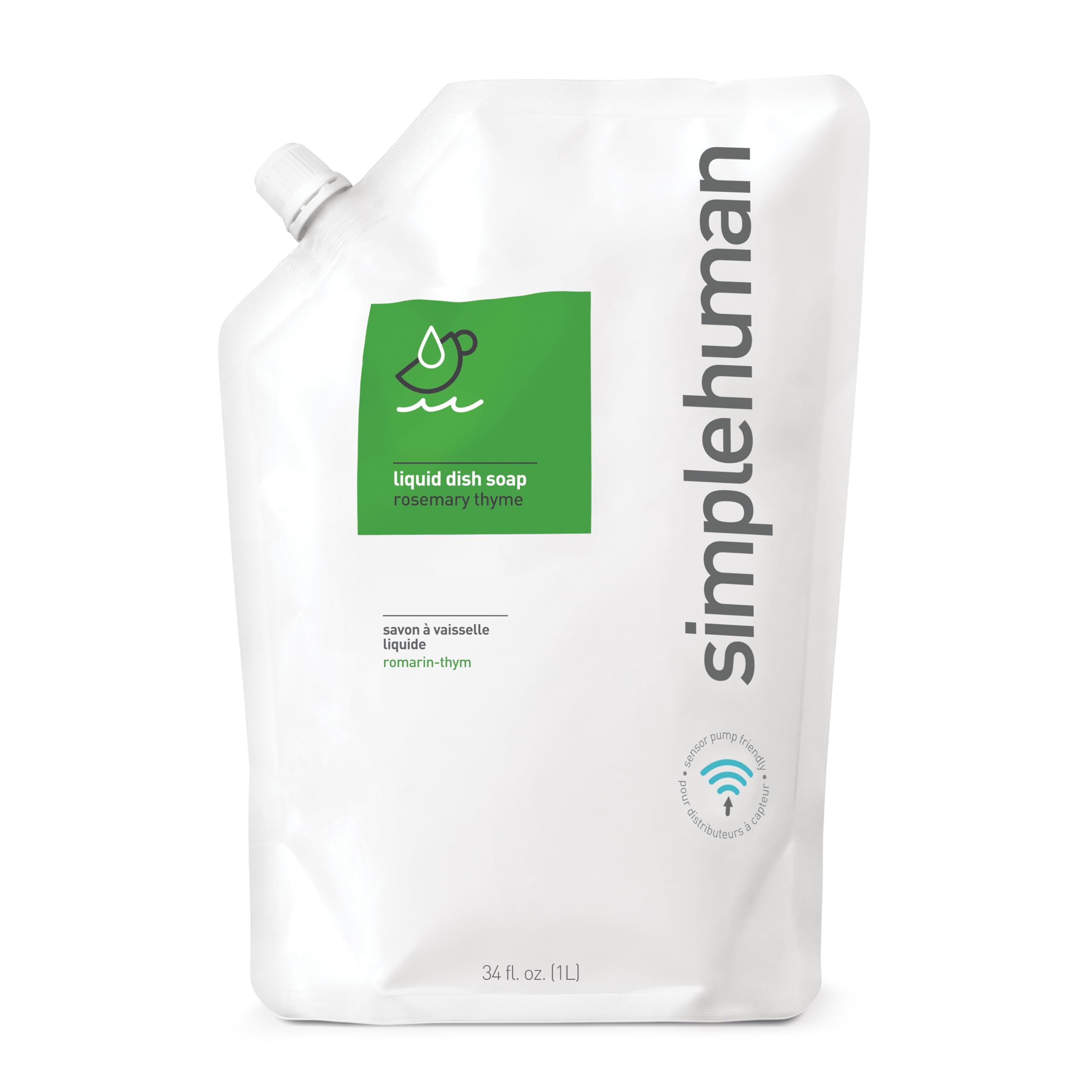 Recambio De Jabón Para Platos Simplehuman Rosemary Thyme  1 L - Venta Internacional.