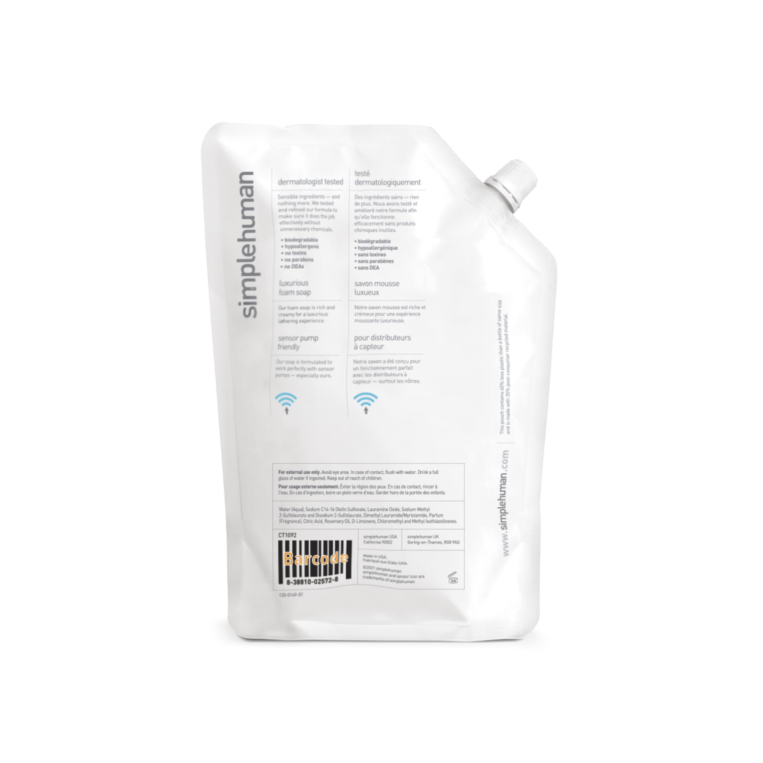 Foto 2 | Recambio De Jabón Para Platos Simplehuman Rosemary Thyme  1 L - Venta Internacional.