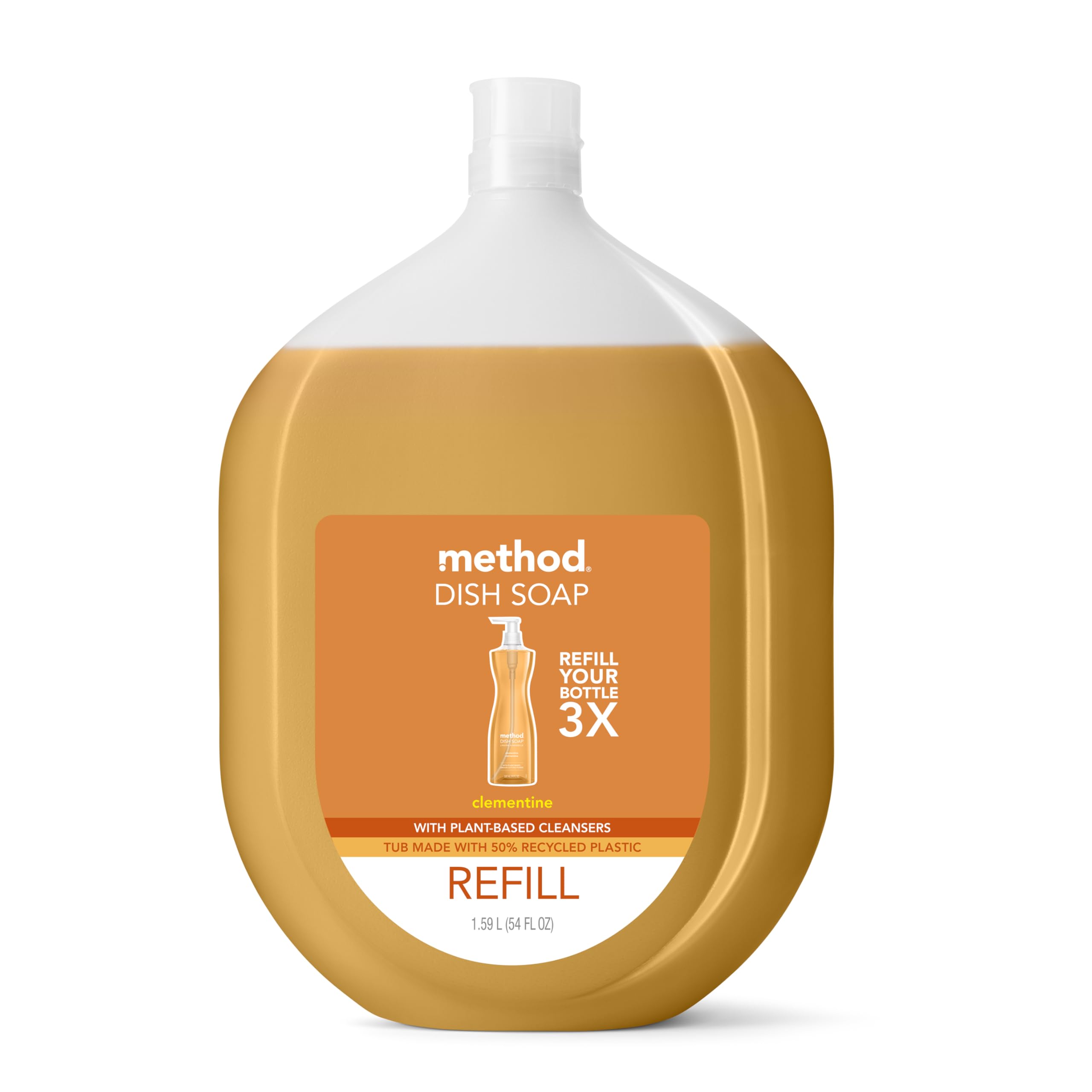 Método De Recarga De Jabón En Gel Para Platos Con Aroma A Clementina  1 6 L - Venta Internacional.