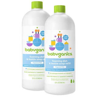 Foto 1 | Jabón Babyganics Para Platos Y Botellas Sin Fragancia 946 Ml (paquete De 2) - Venta Internacional.