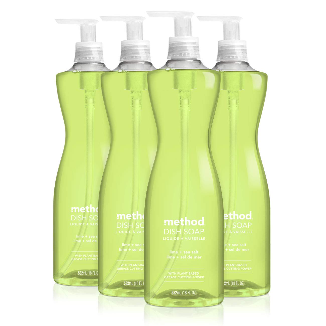 Jabón En Gel Para Platos Method Lima Y Sal Marina  532 Ml (paquete De 4) - Venta Internacional.