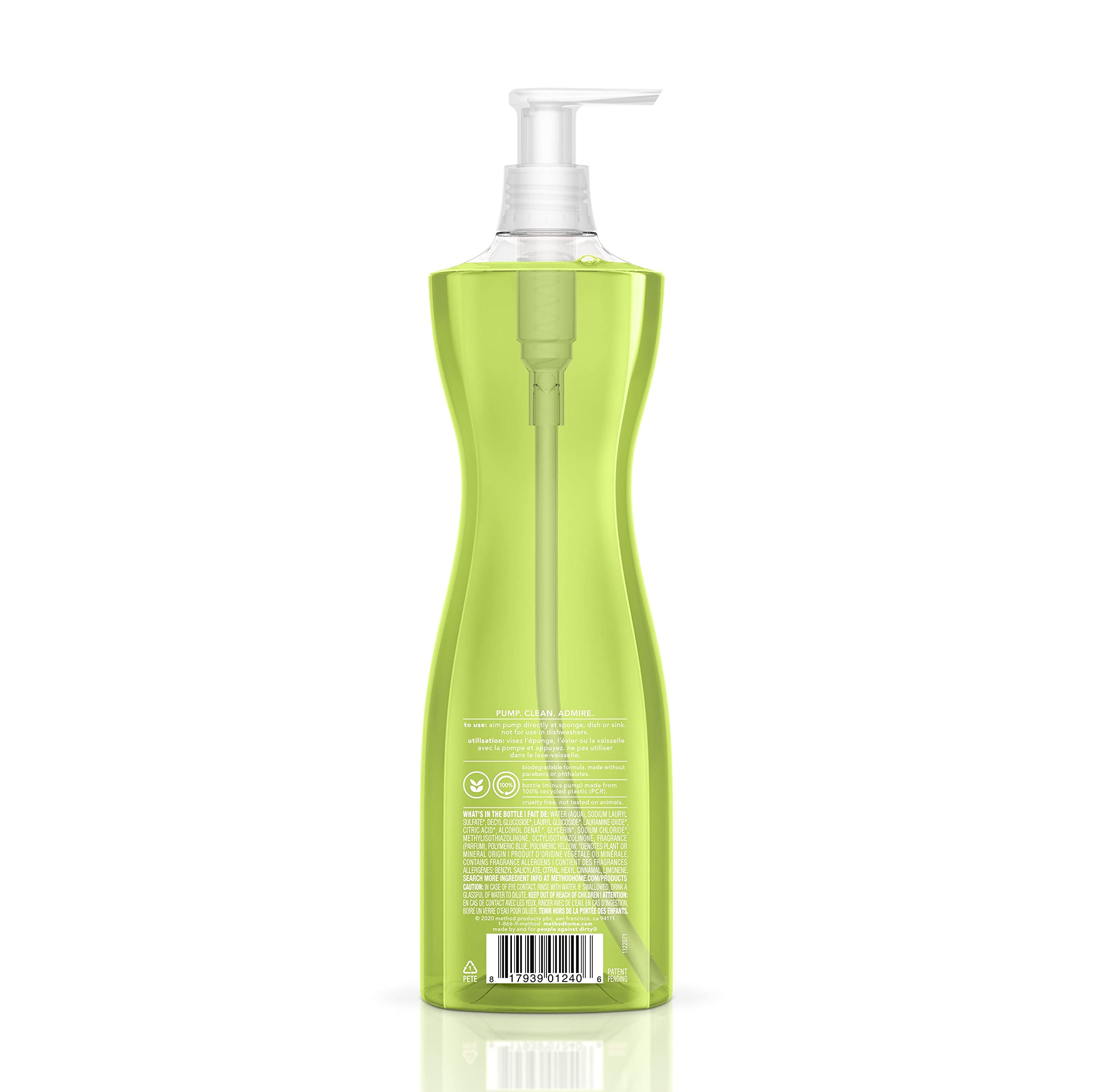 Foto 2 | Jabón En Gel Para Platos Method Lima Y Sal Marina  532 Ml (paquete De 4) - Venta Internacional.