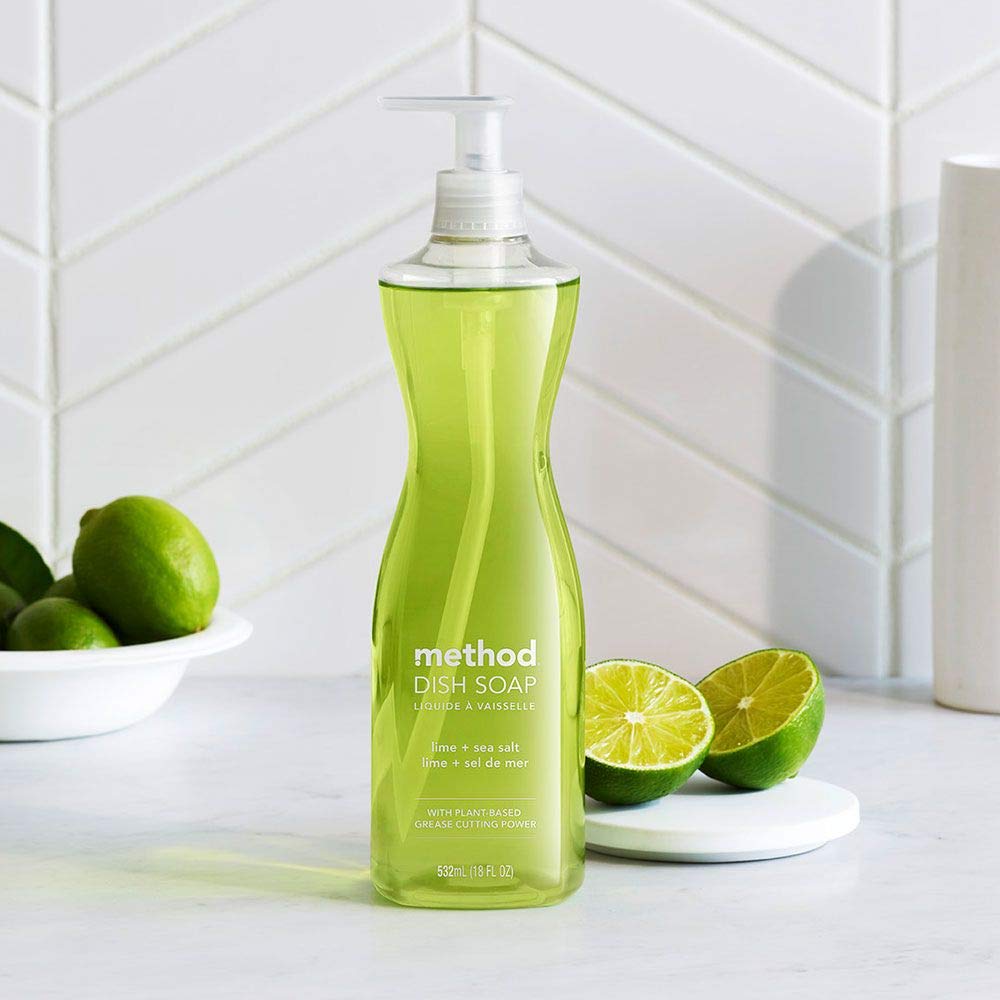 Foto 7 | Jabón En Gel Para Platos Method Lima Y Sal Marina  532 Ml (paquete De 4) - Venta Internacional.