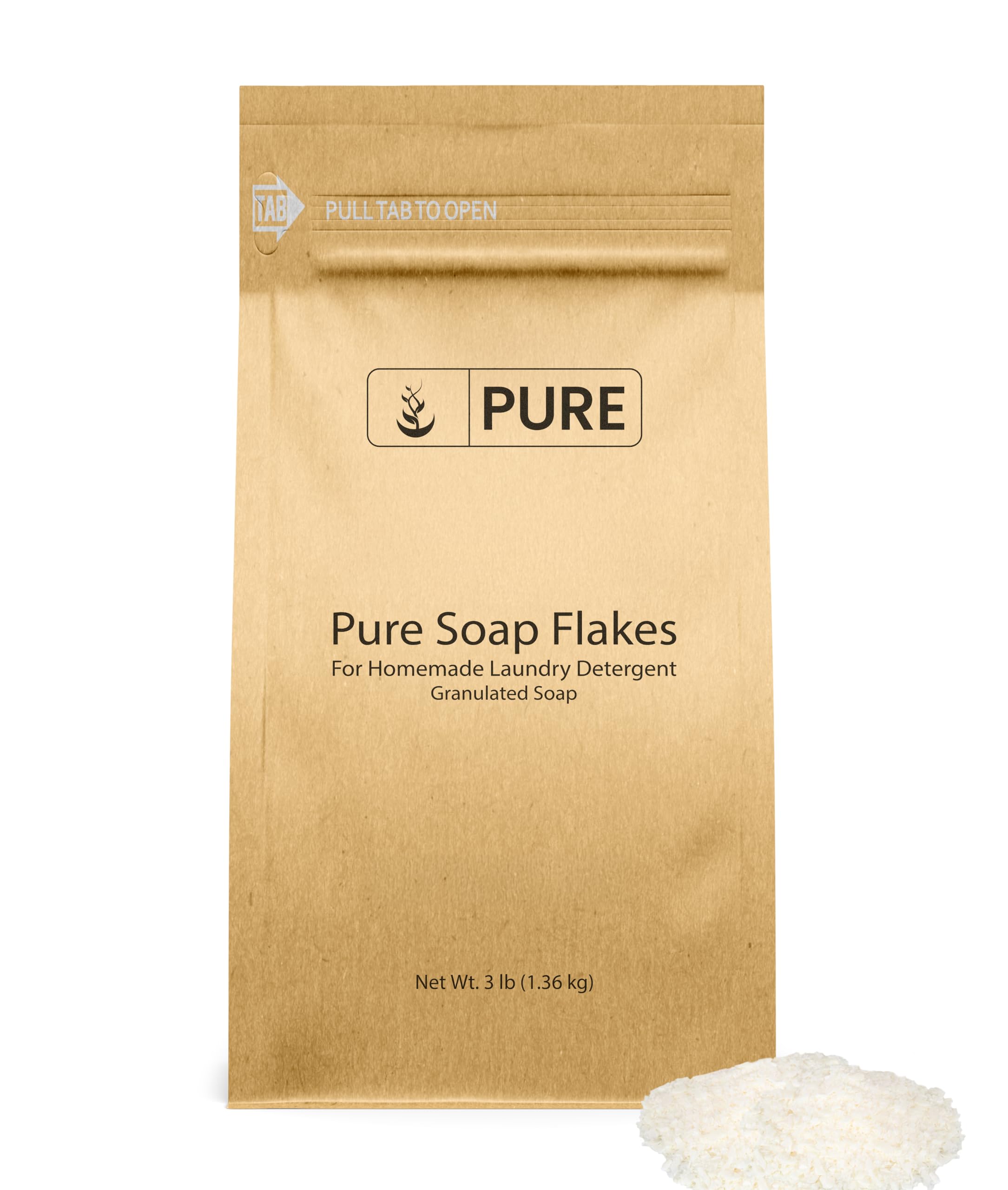 Detergente Para Ropa  Jabón En Escamas  Ingredientes Originales Puros  1 36 Kg - Venta Internacional.